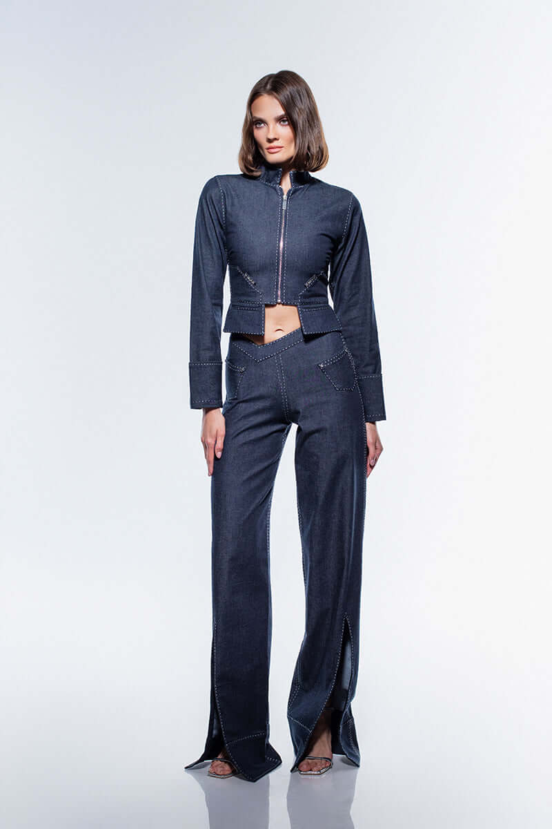 JENDUE Noble Denim Jeans - Wide Leg