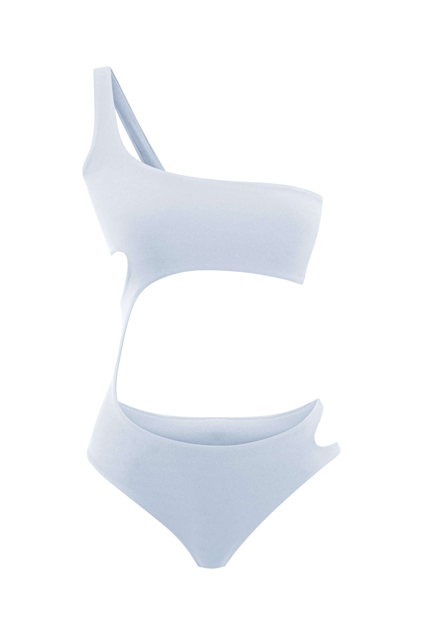 JENDUE Ocean Cutout Swimwear - One-Shoulder Monokini