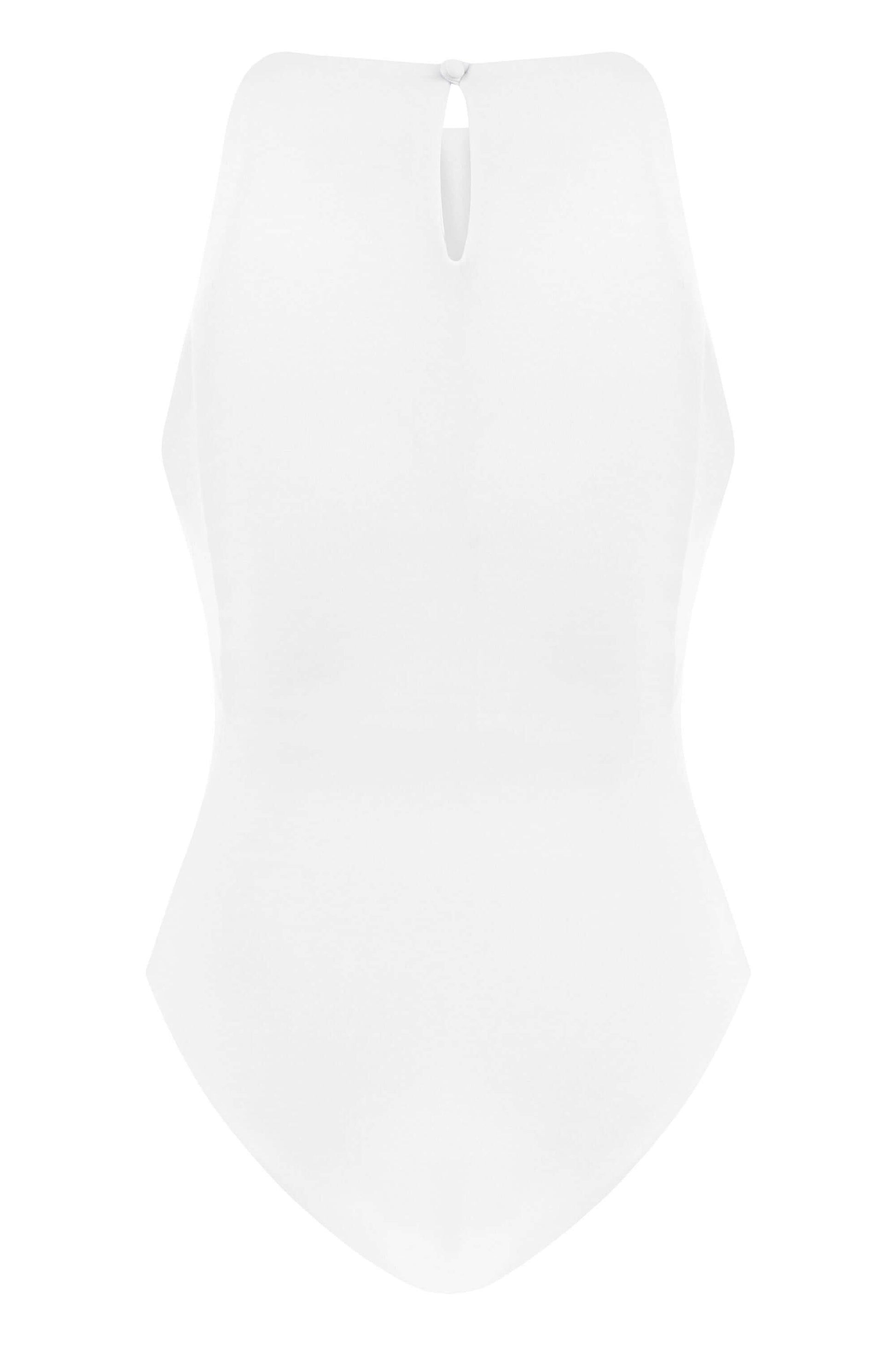 JENDUE Pera Bodysuit Denim Jumpsuit - Stylish Cutout