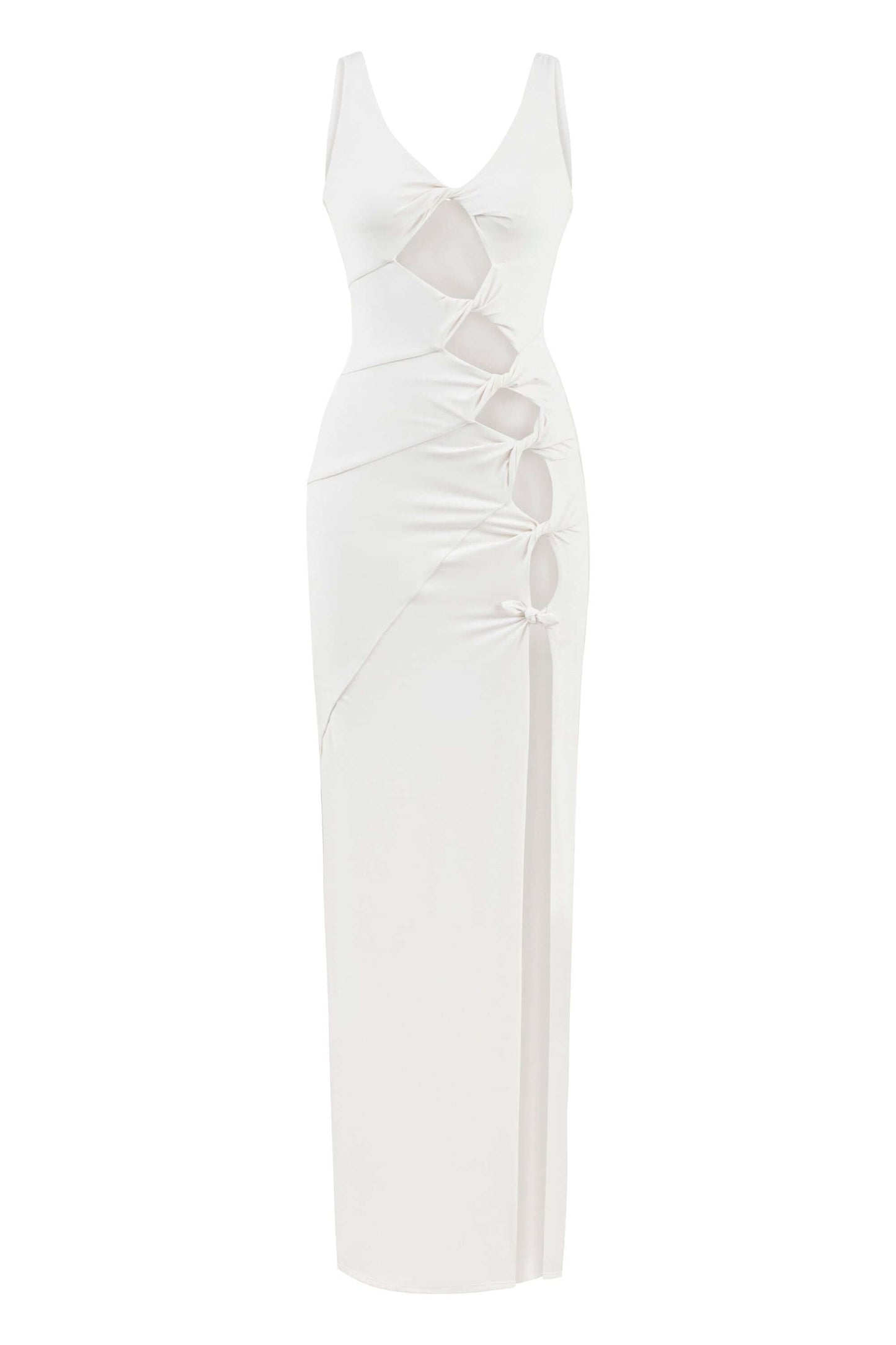 JENDUE Sara Dress - Elegant Cut-Out Maxi | Event Wear