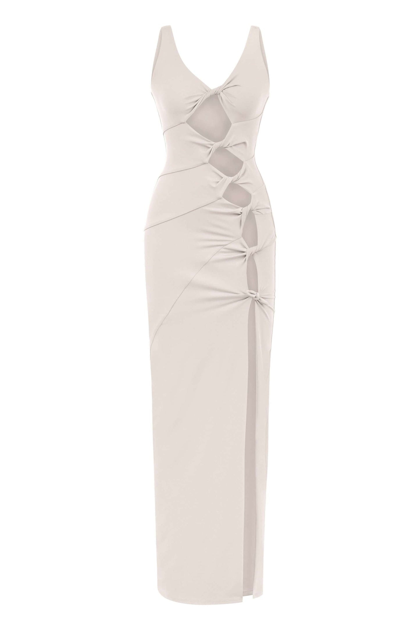 JENDUE Sara Dress - Elegant Cut-Out Maxi | Event Wear