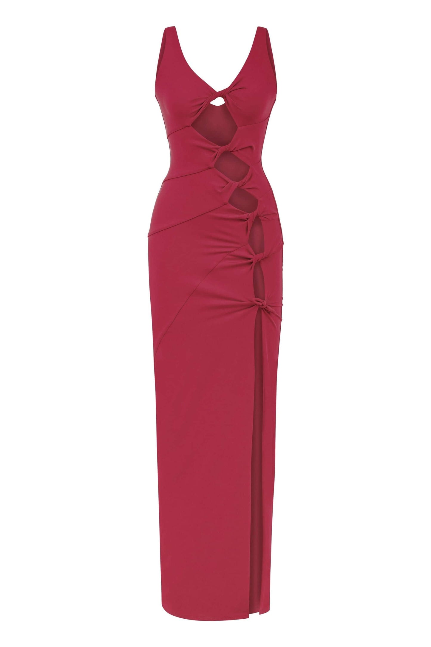 JENDUE Sara Dress - Elegant Cut-Out Maxi | Event Wear