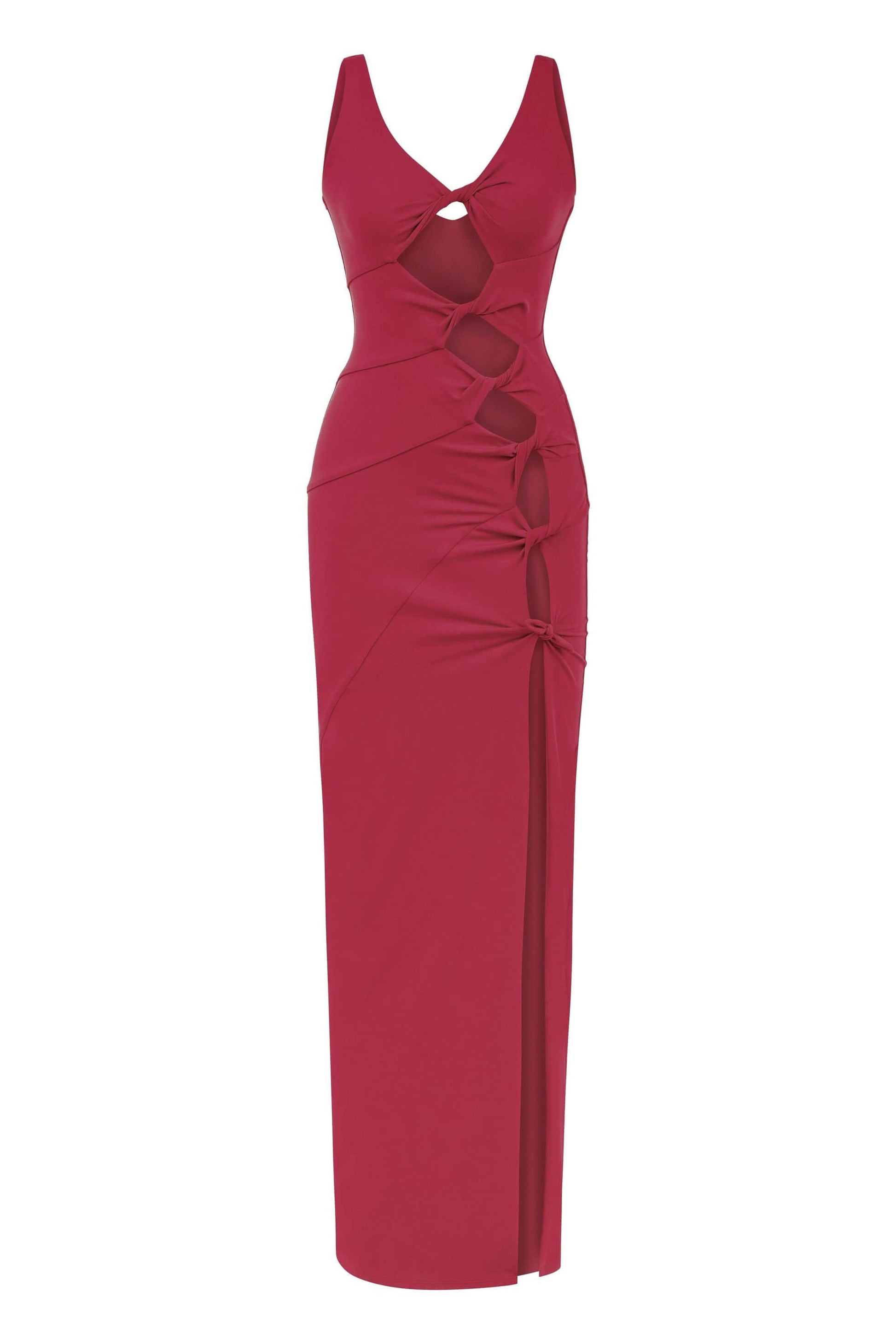 JENDUE Sara Dress - Elegant Cut-Out Maxi | Event Wear