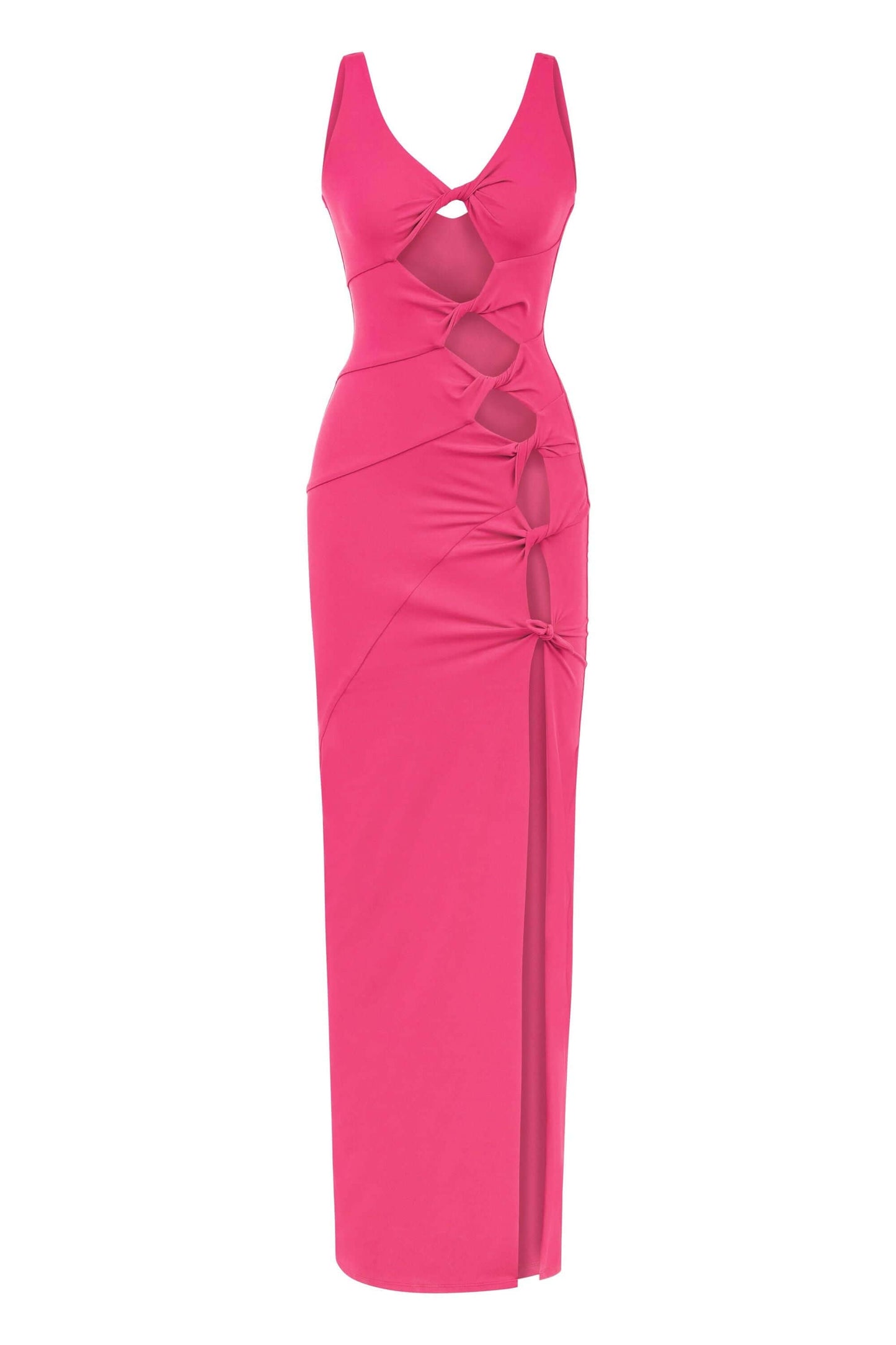 JENDUE Sara Dress - Elegant Cut-Out Maxi | Event Wear