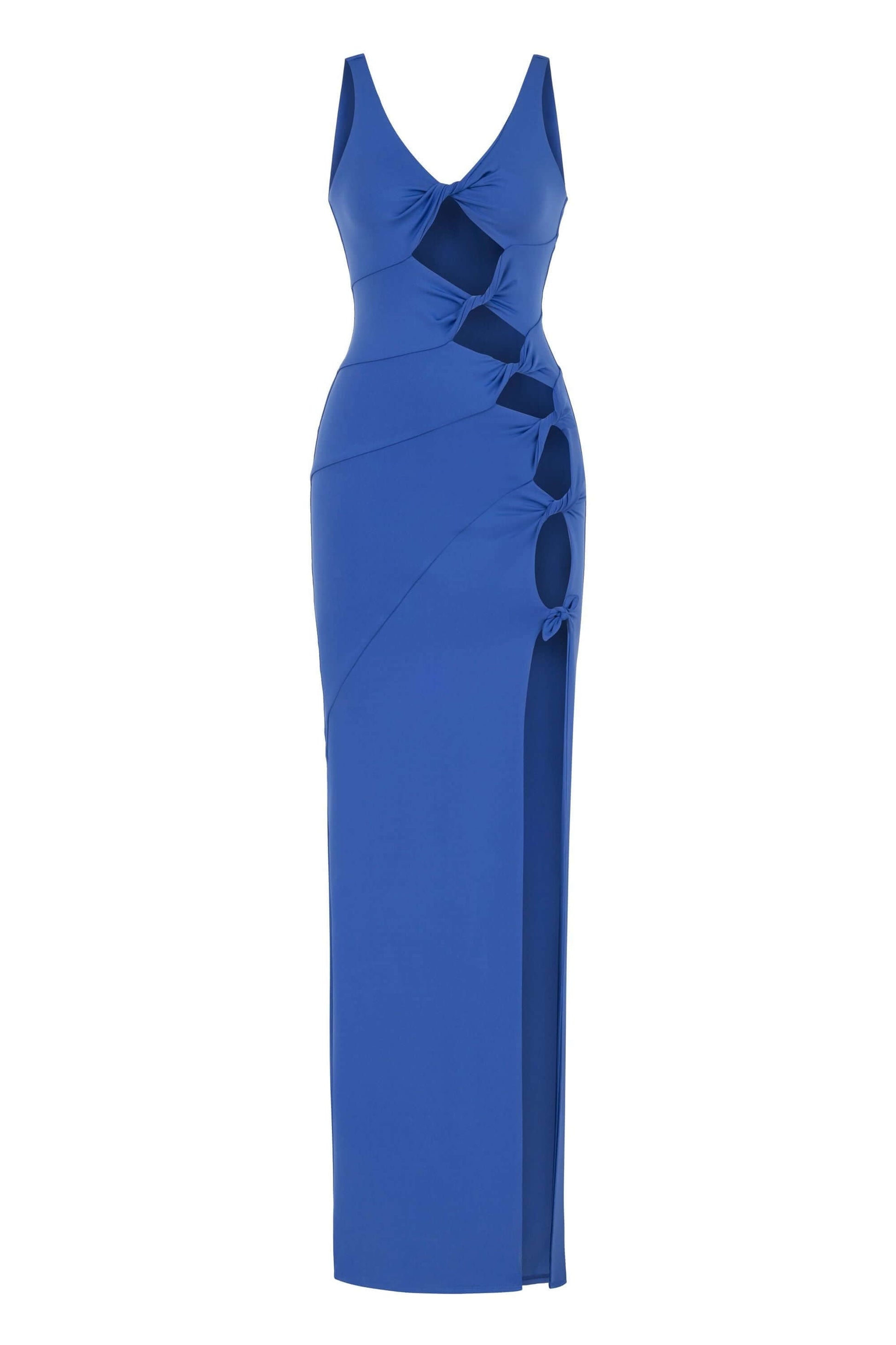 JENDUE Sara Dress - Elegant Cut-Out Maxi | Event Wear
