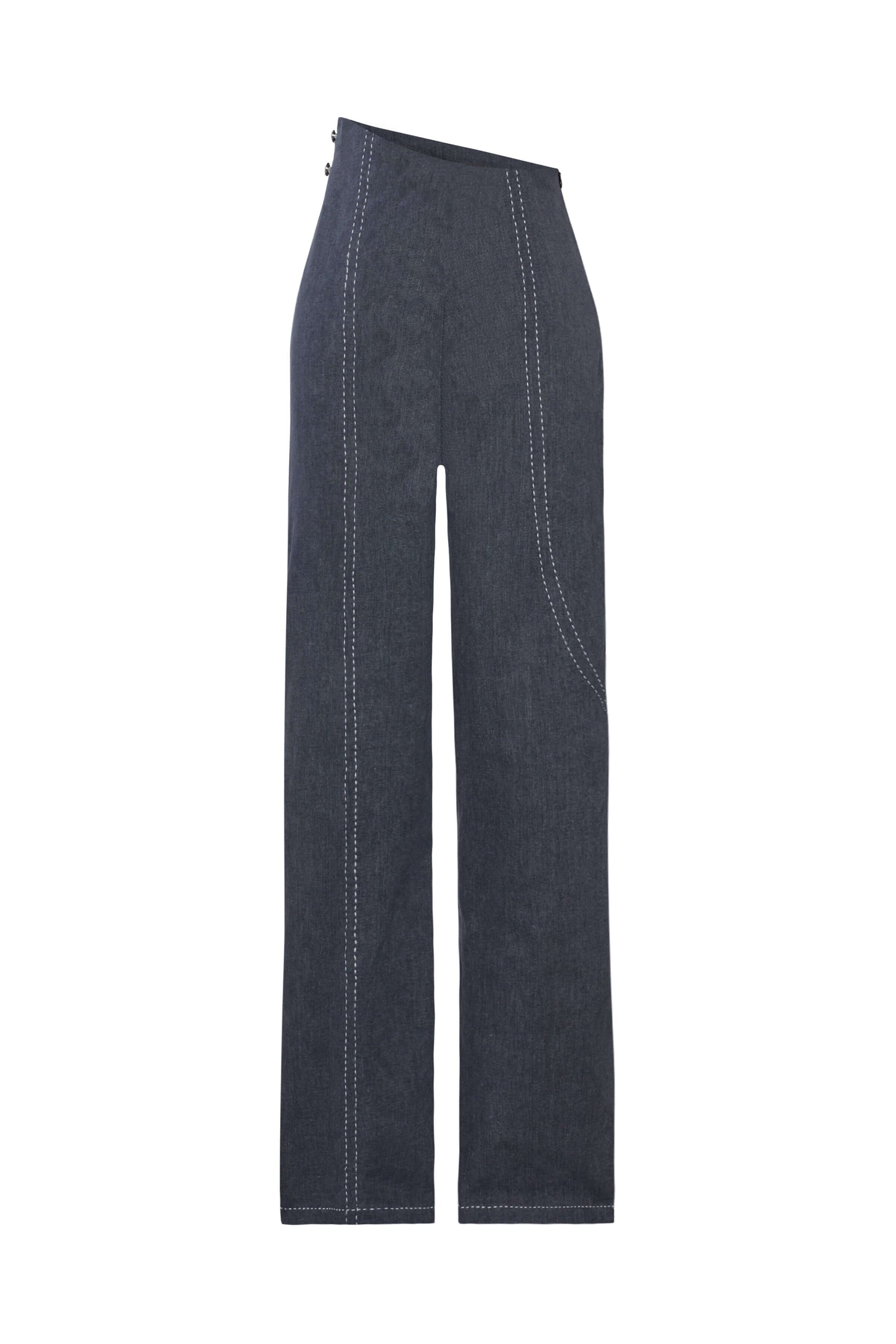 JENDUE Serendipity Denim Jean - Asymmetrical Waist Jeans