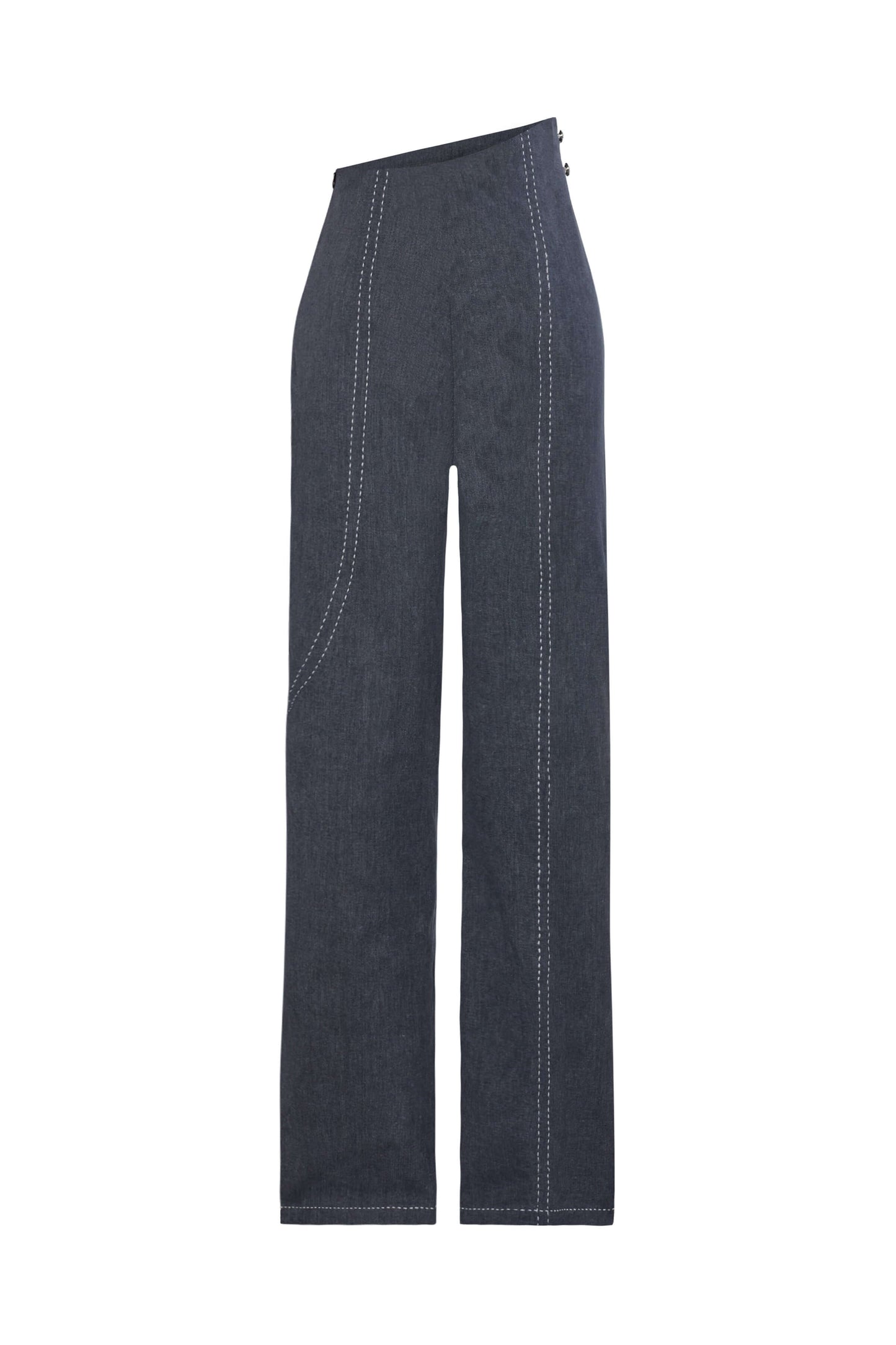 JENDUE Serendipity Denim Jean - Asymmetrical Waist Jeans