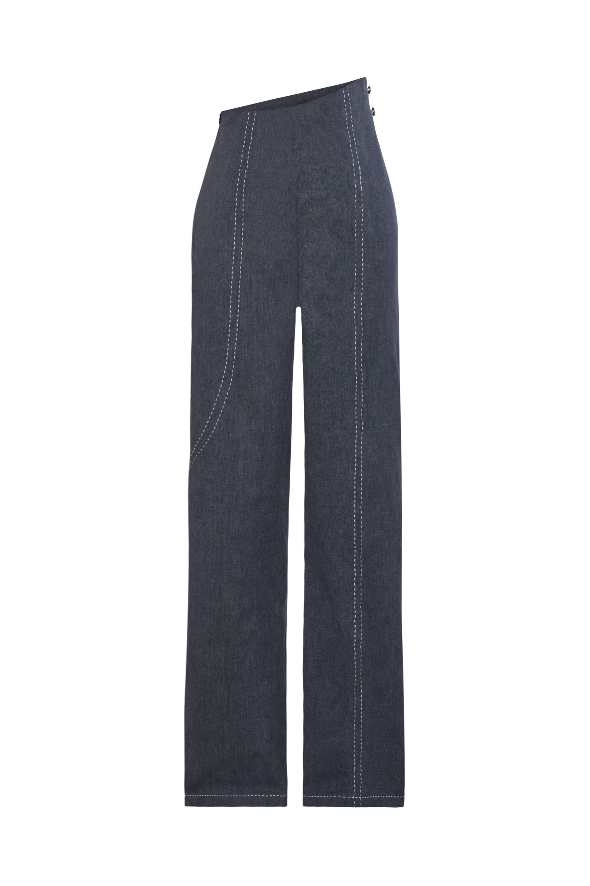 JENDUE Serendipity Denim Jean - Asymmetrical Waist Jeans