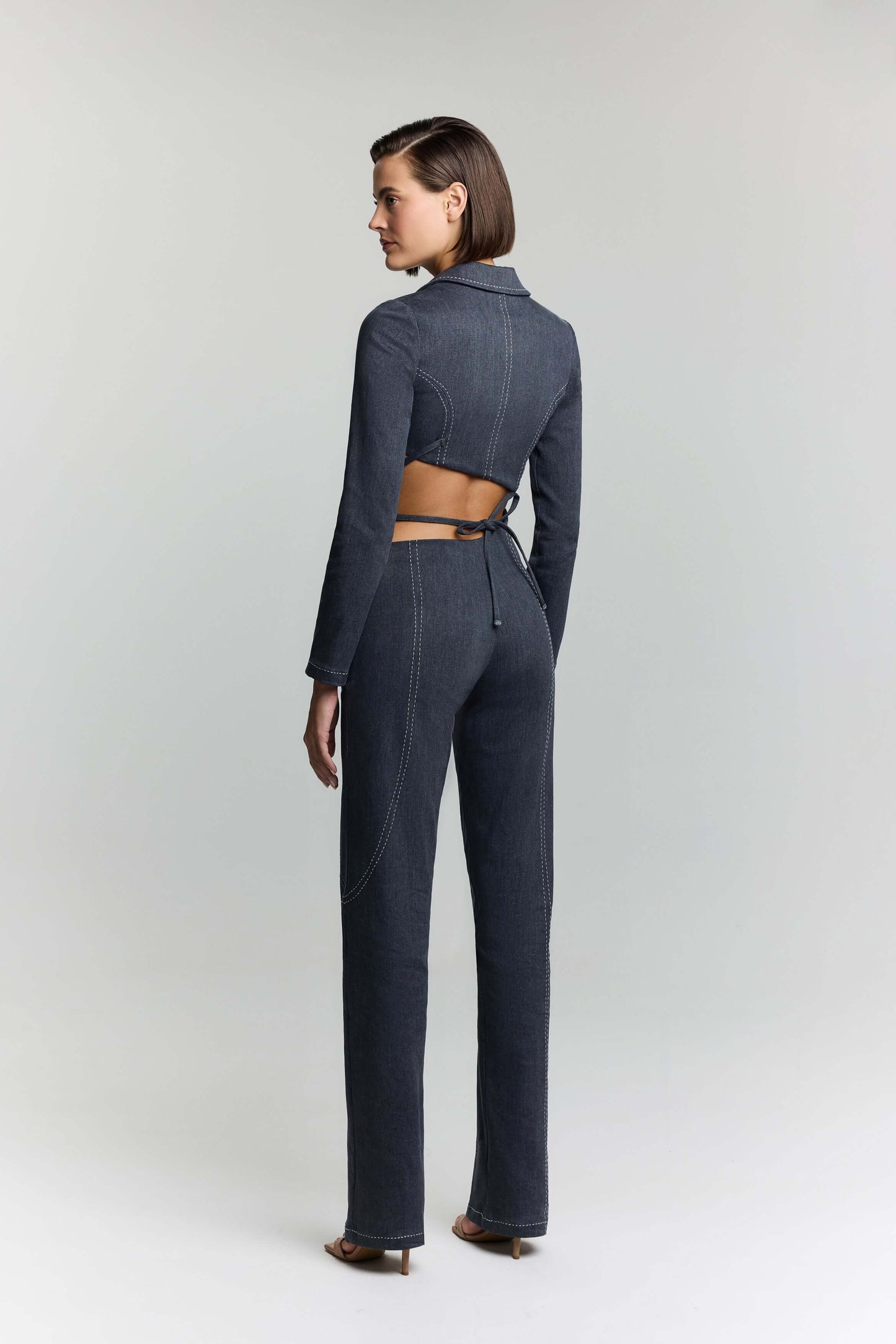JENDUE Serendipity Denim Jean - Asymmetrical Waist Jeans