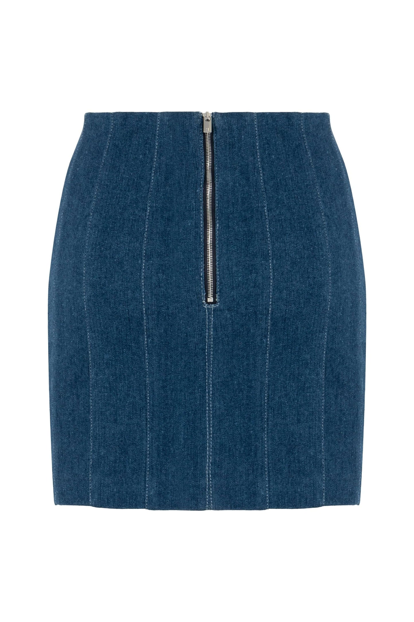 JENDUE Sosa Denim Skirt - High-Waisted Blue Mini Skirt