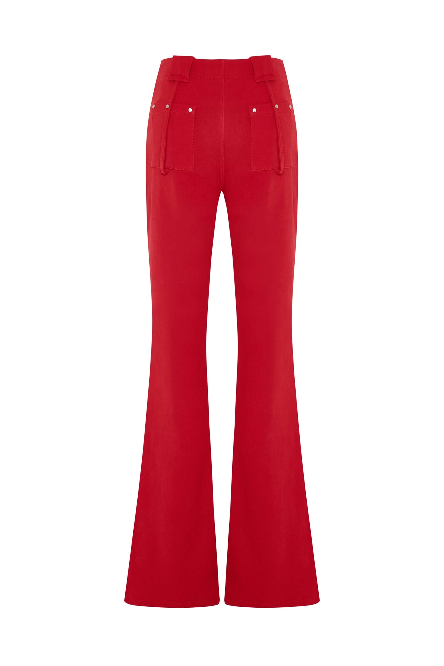 JENDUE Soul Flame Denim Jean - High-Waist Front Buttons