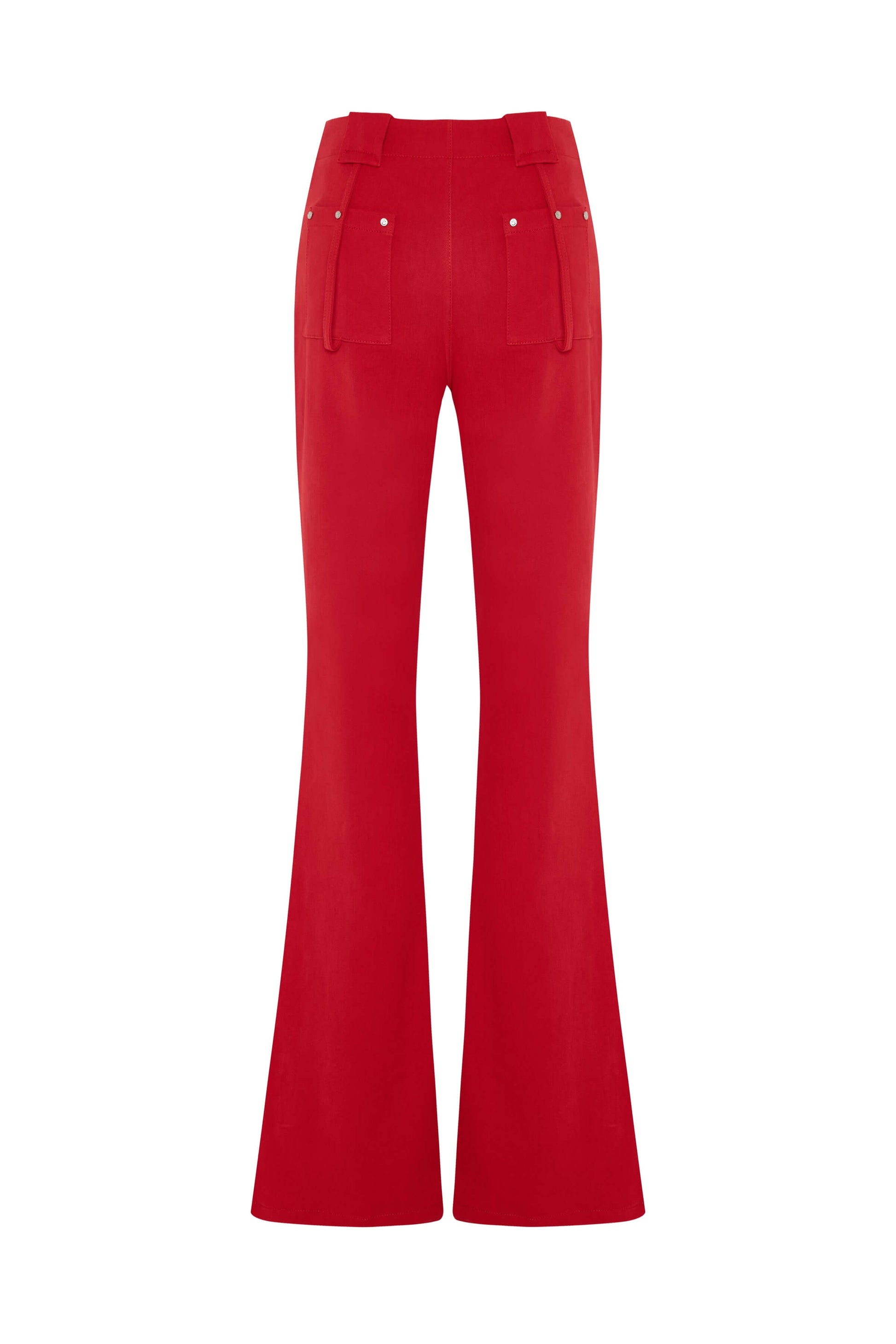 JENDUE Soul Flame Denim Jean - High-Waist Front Buttons