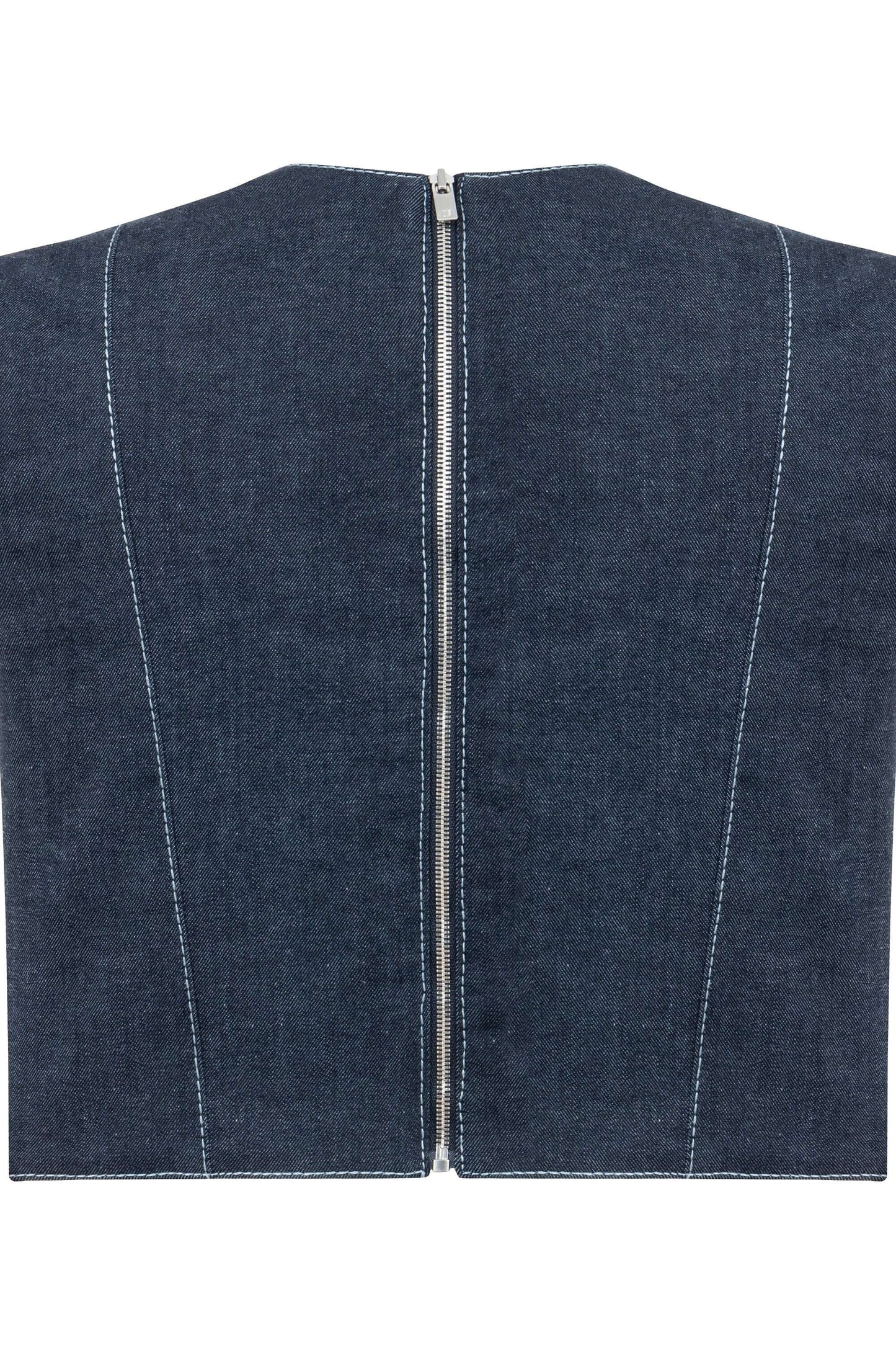 JENDUE Vonk Crop Denim Top - Stylish Women's Jean Vest