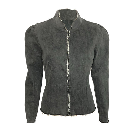 Kristin Jacket-Distressed Black