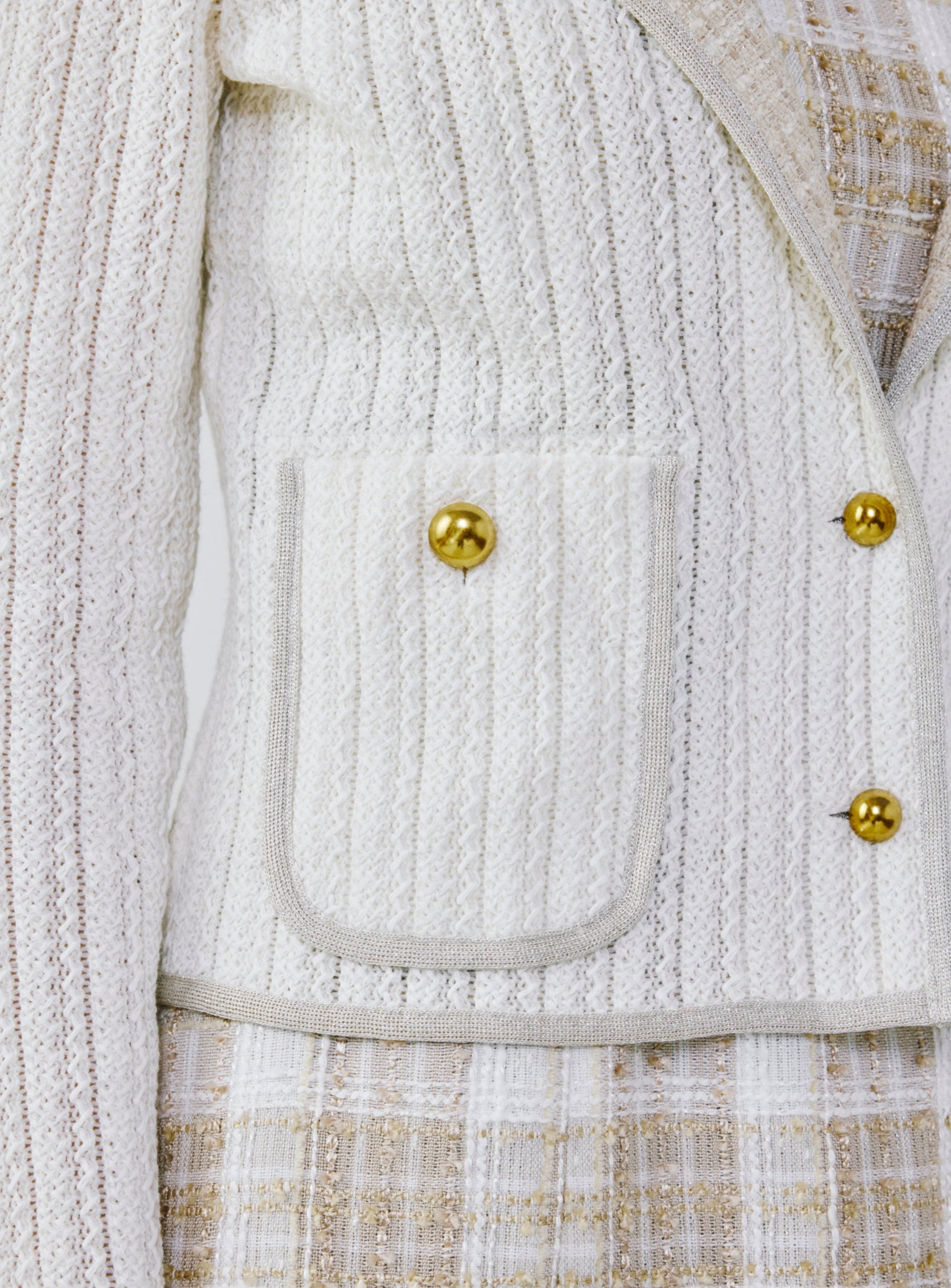 Lace Knit Cardigan - Off-White