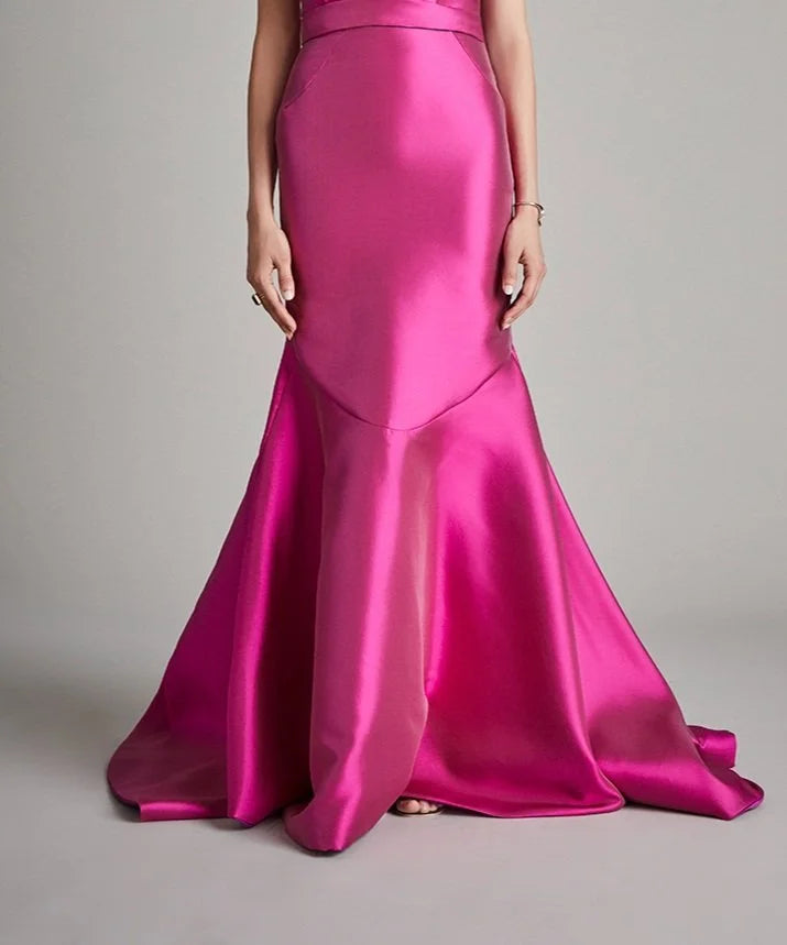 Pleated Skirt in Fuchsia