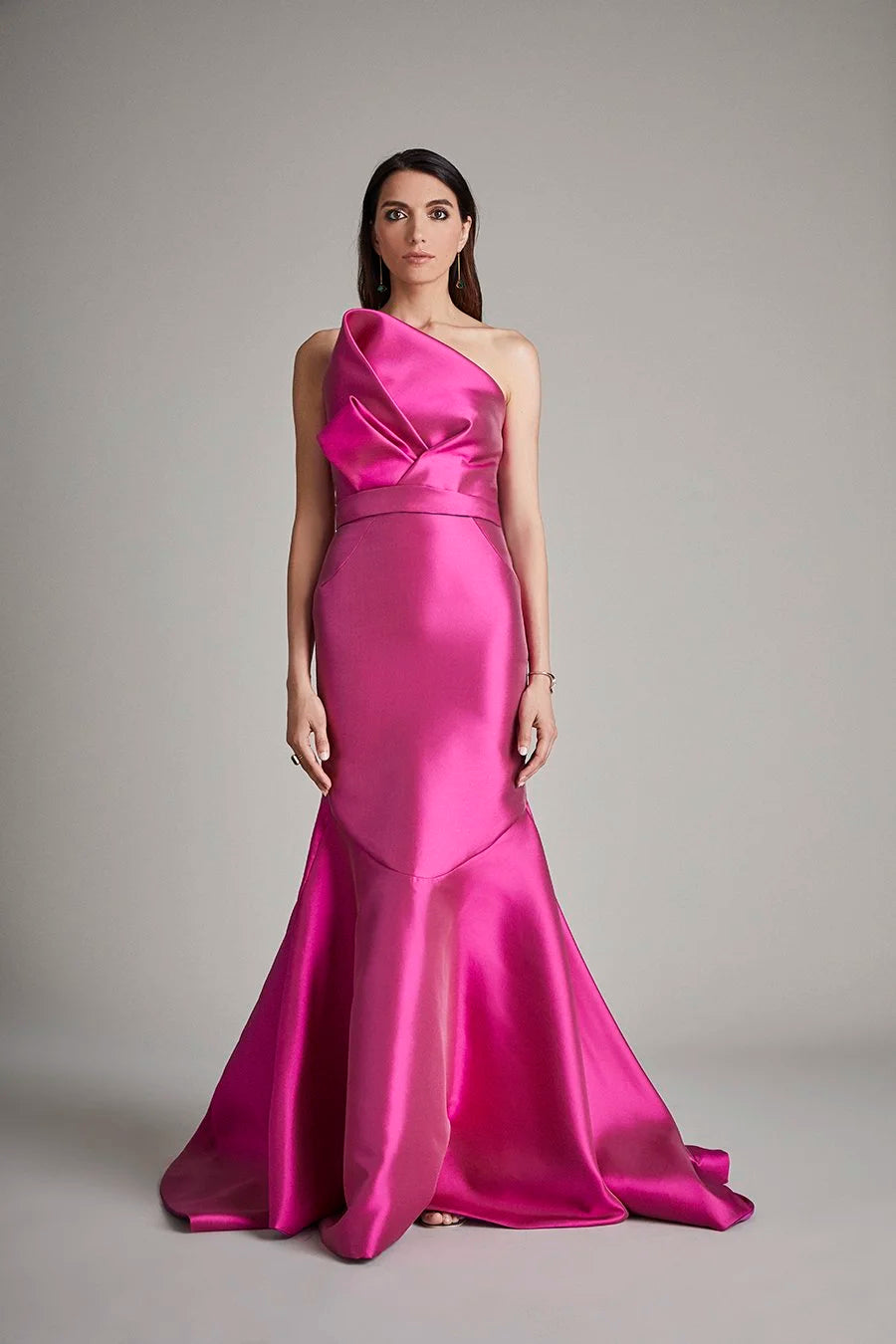 Deconstructed Bow Bodice with Pleated Skirt