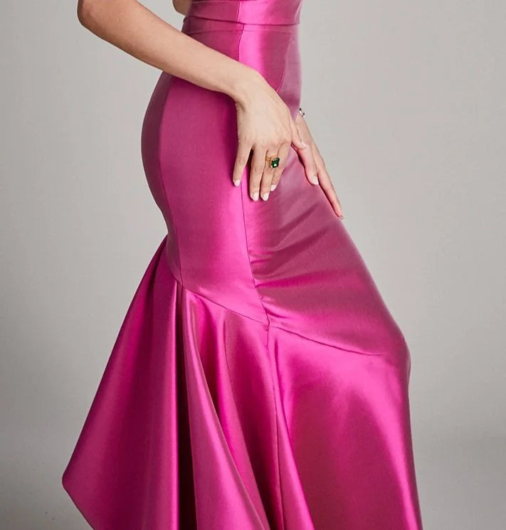 Pleated Skirt in Fuchsia