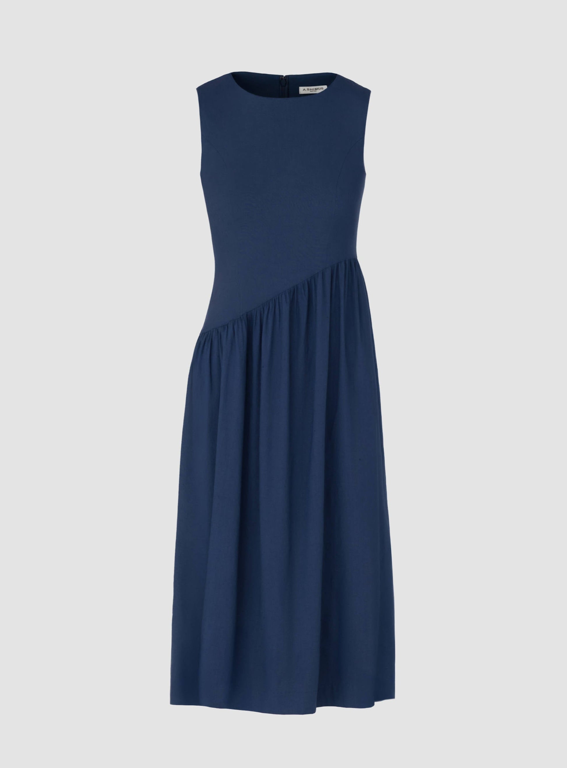 Linen Dress - Navy