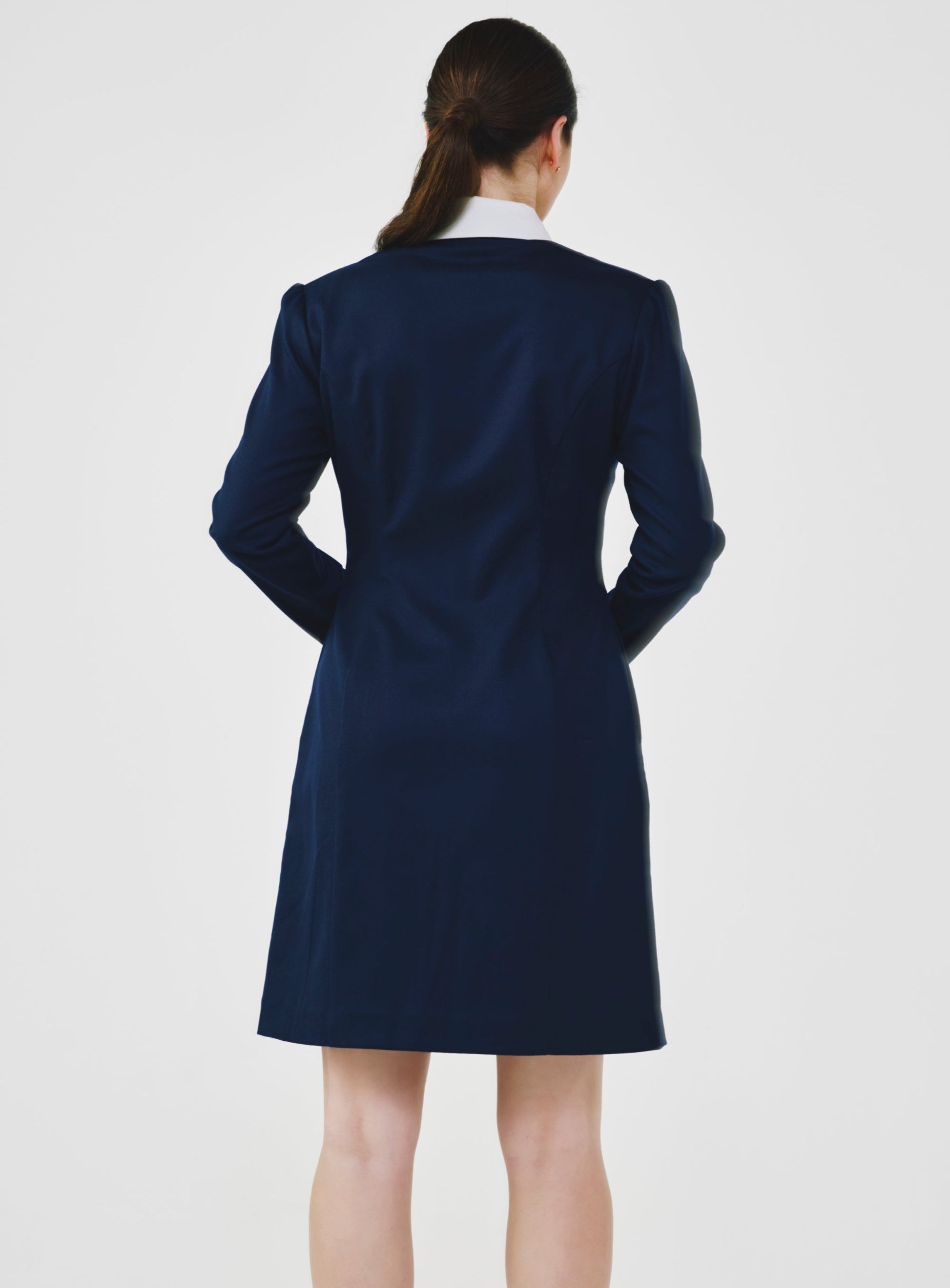 Long Sleeve Wool Shirt Dress