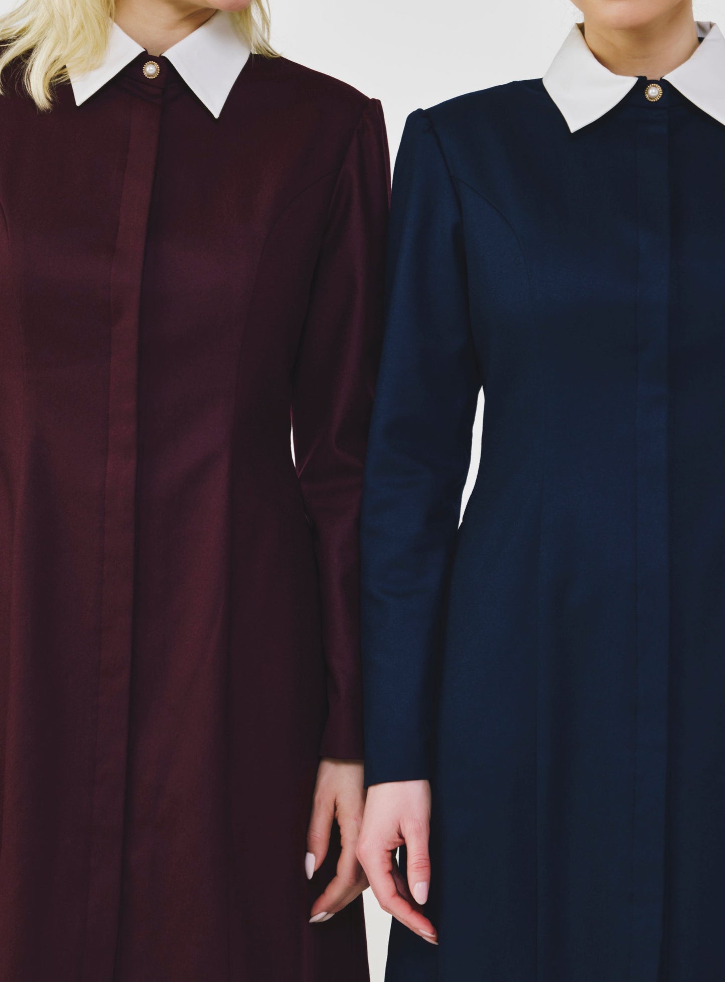 Long Sleeve Wool Shirt Dress