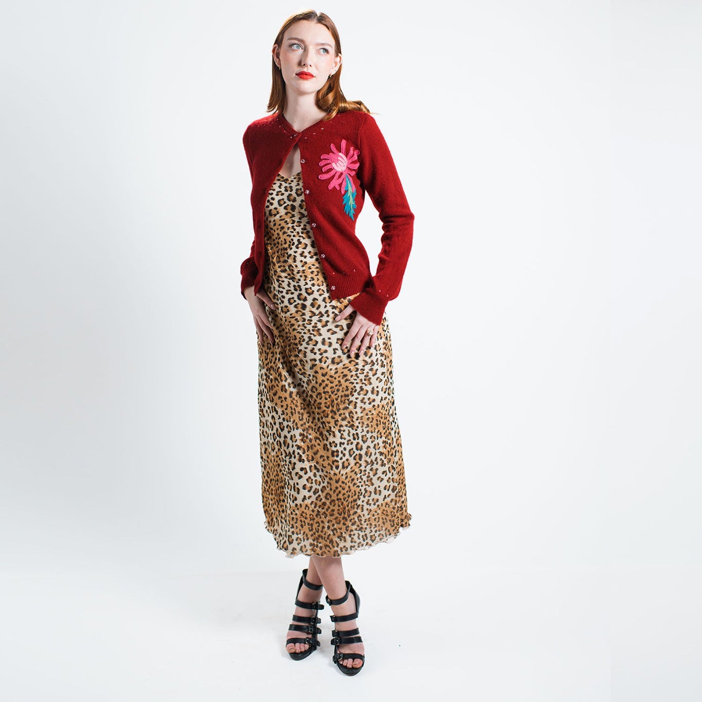Loretta Vegan Leopard Slipdress