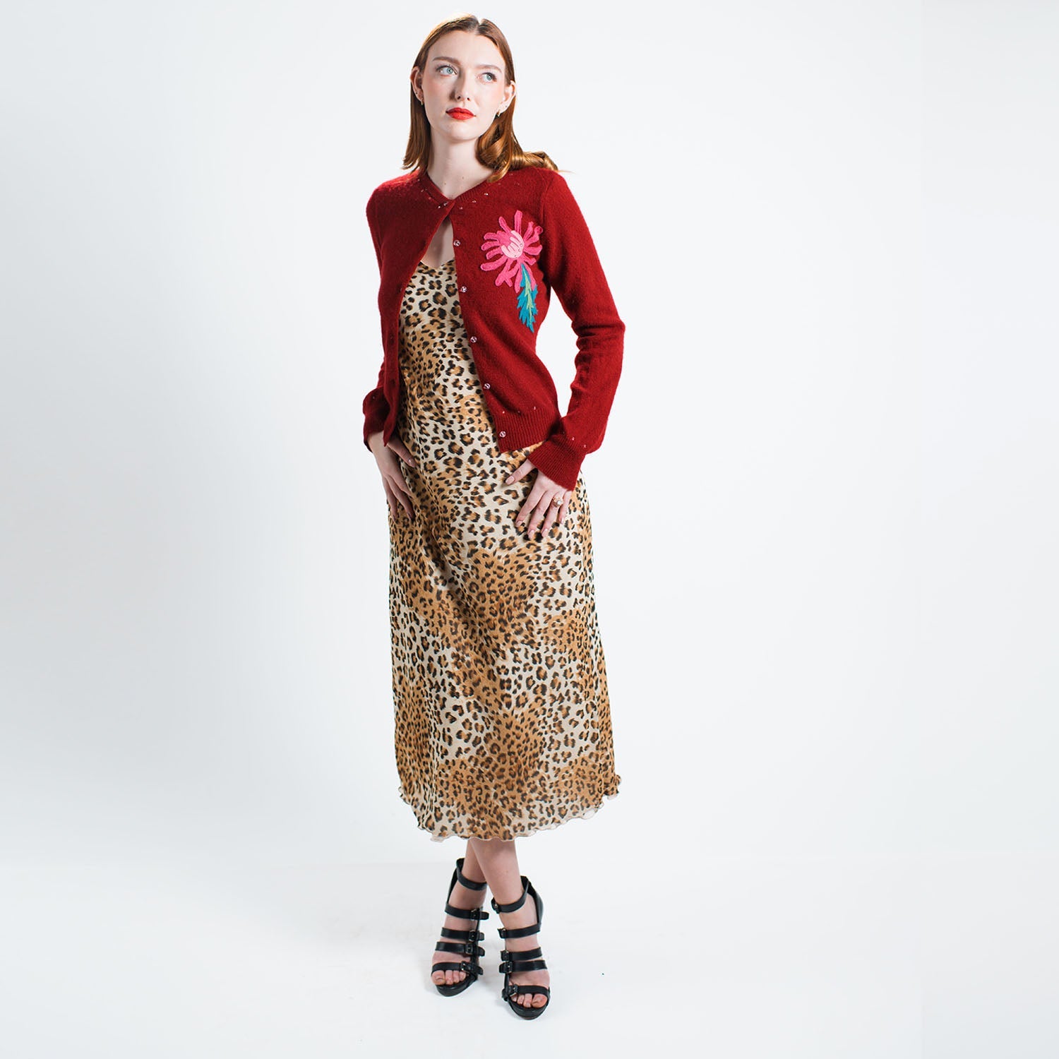 Loretta Vegan Leopard Slipdress