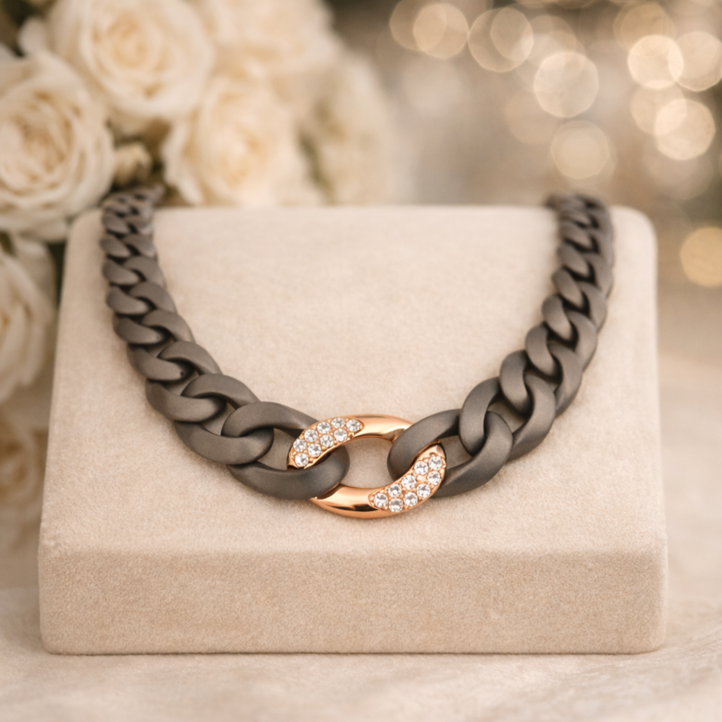 Groumettona Links Gold & Diamond Necklace