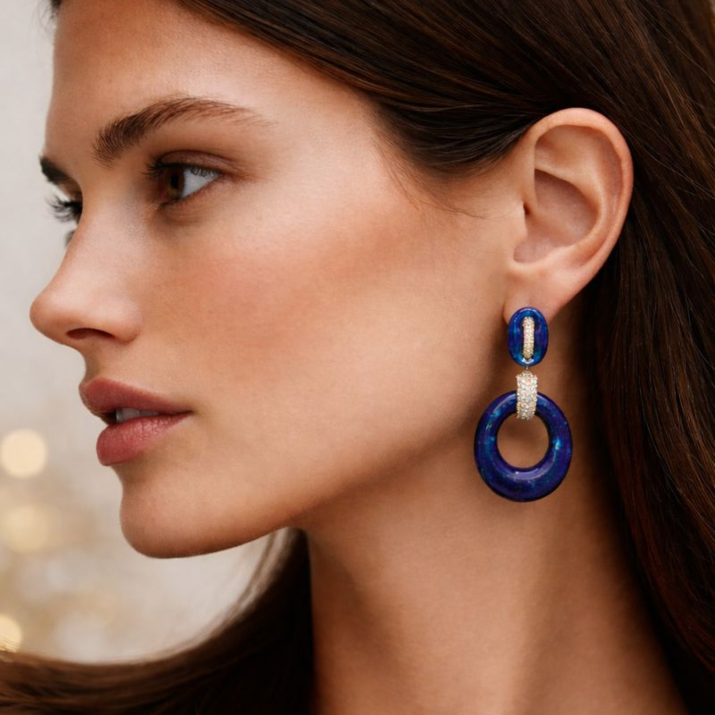 Luna Celeste Lapis & Diamond Drops