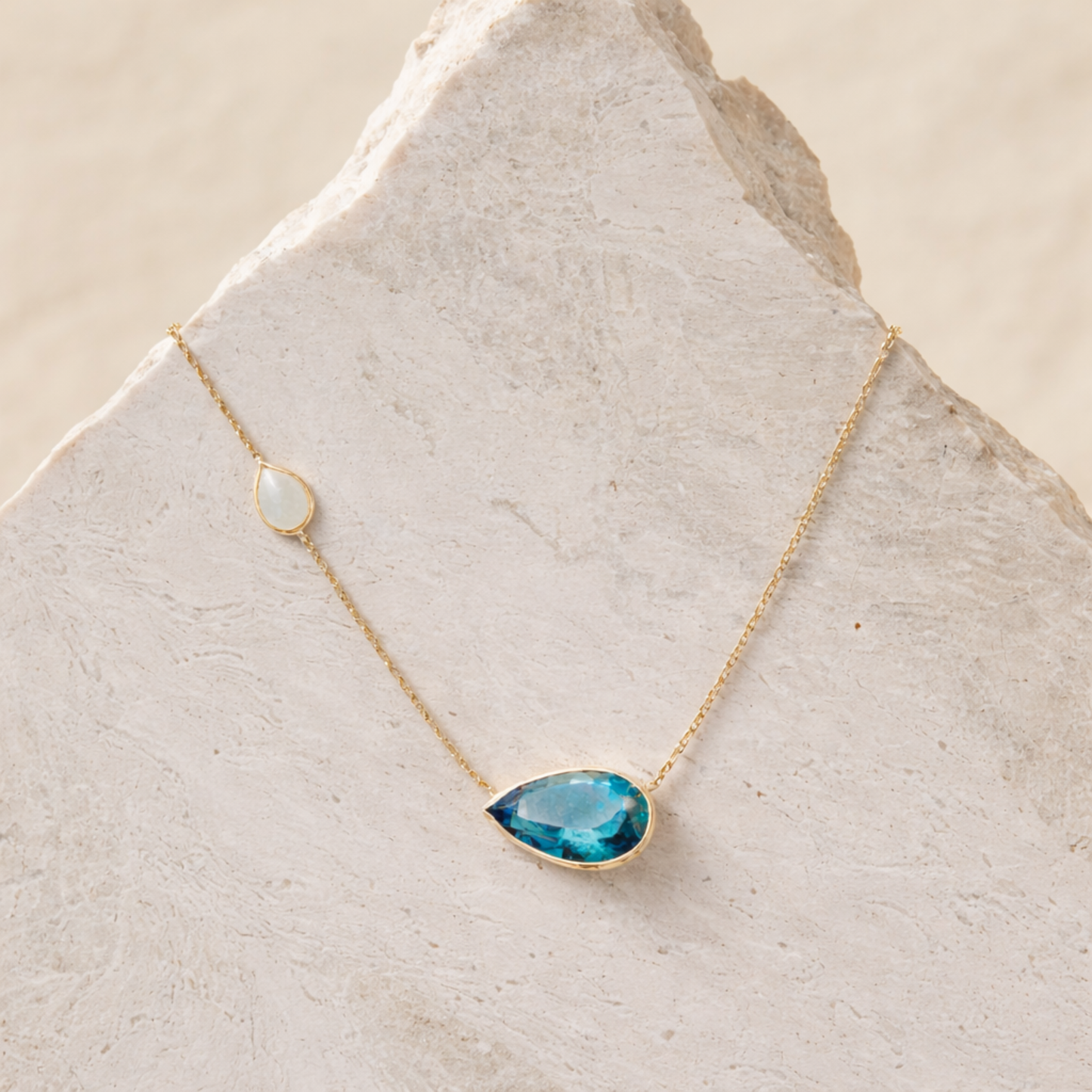 14K Gold Midnight Lagoon Necklace