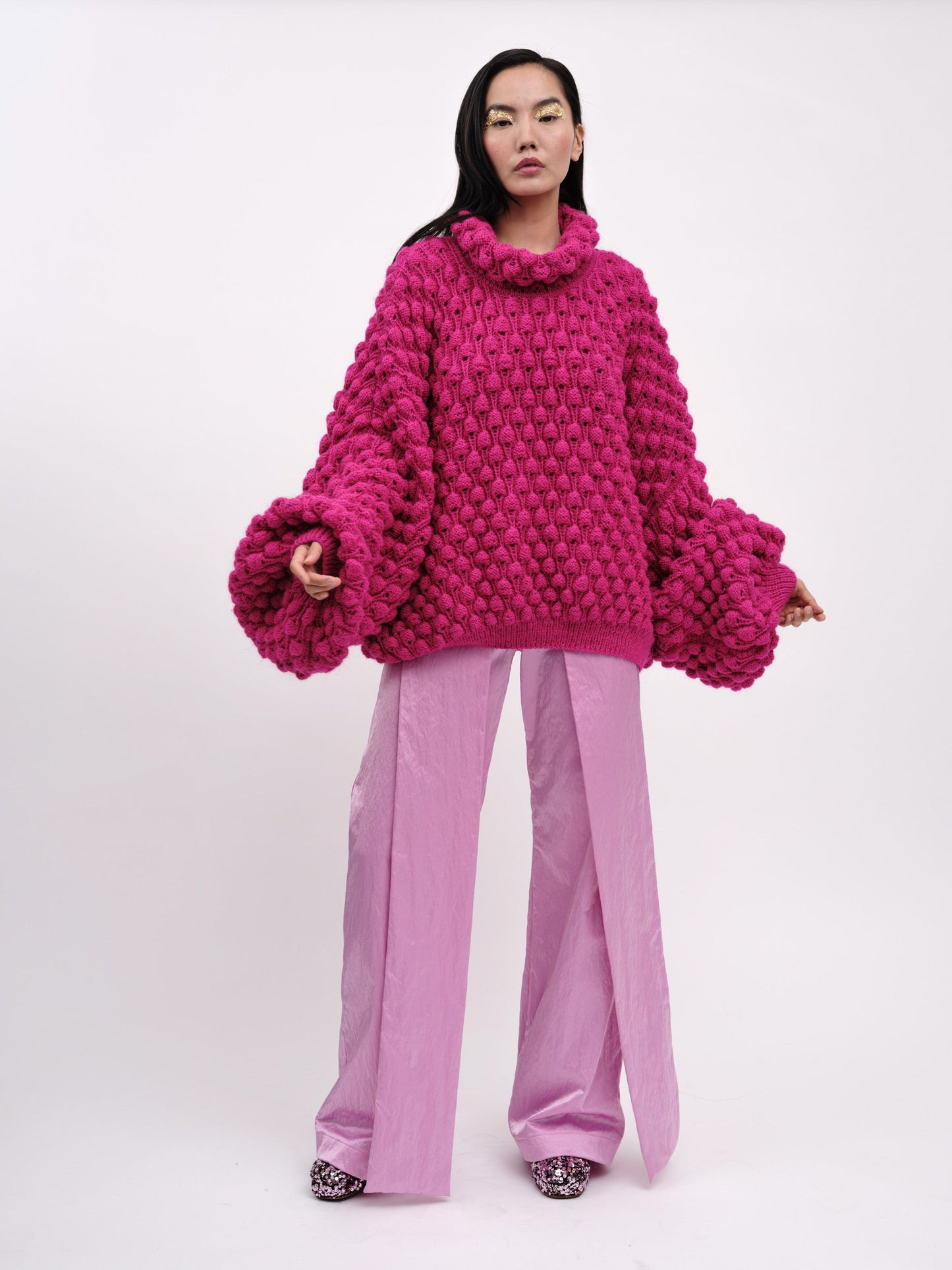 Handmade Pullover Fuchsia