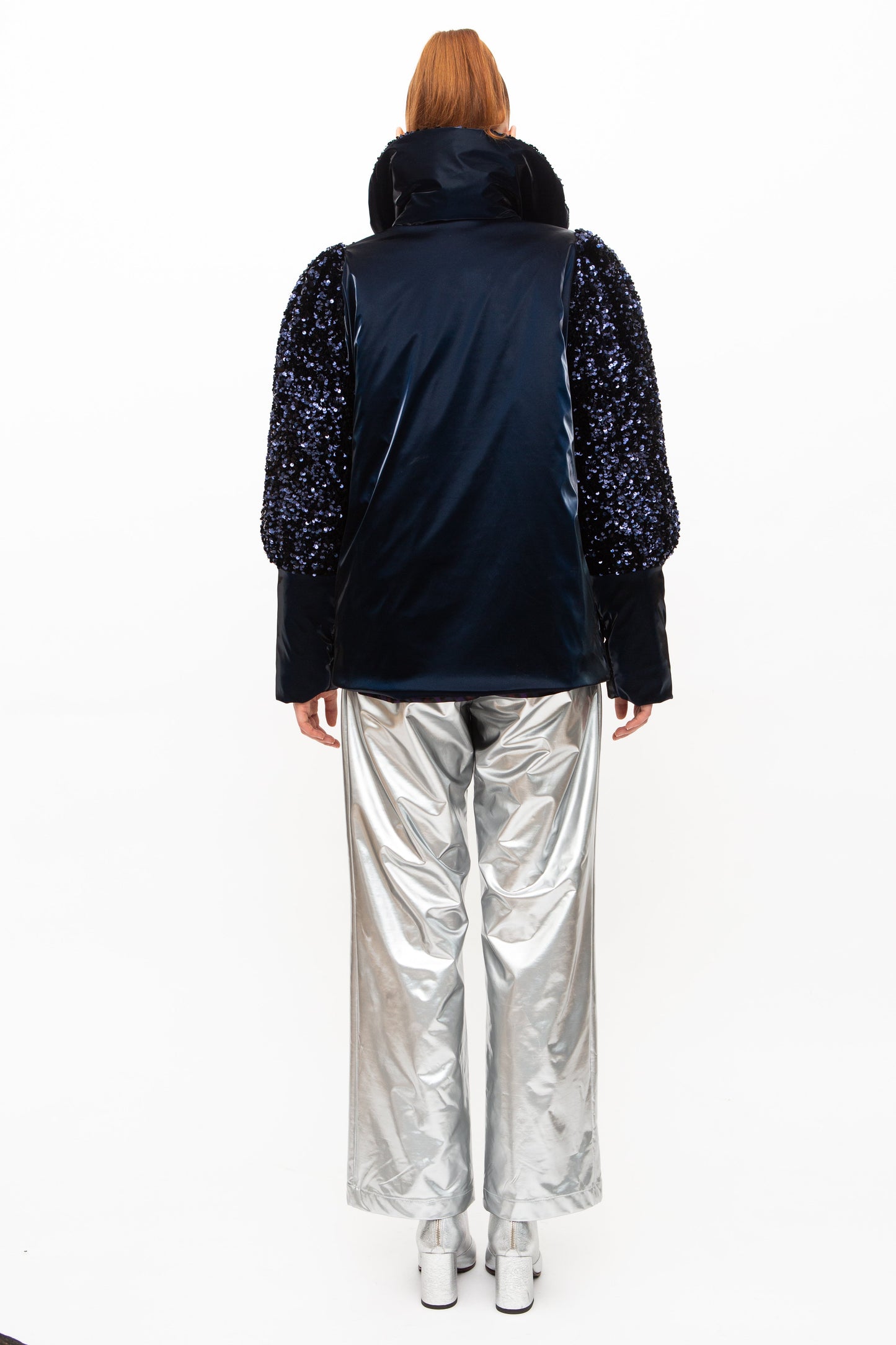 Jacket Sequins Navy Blue