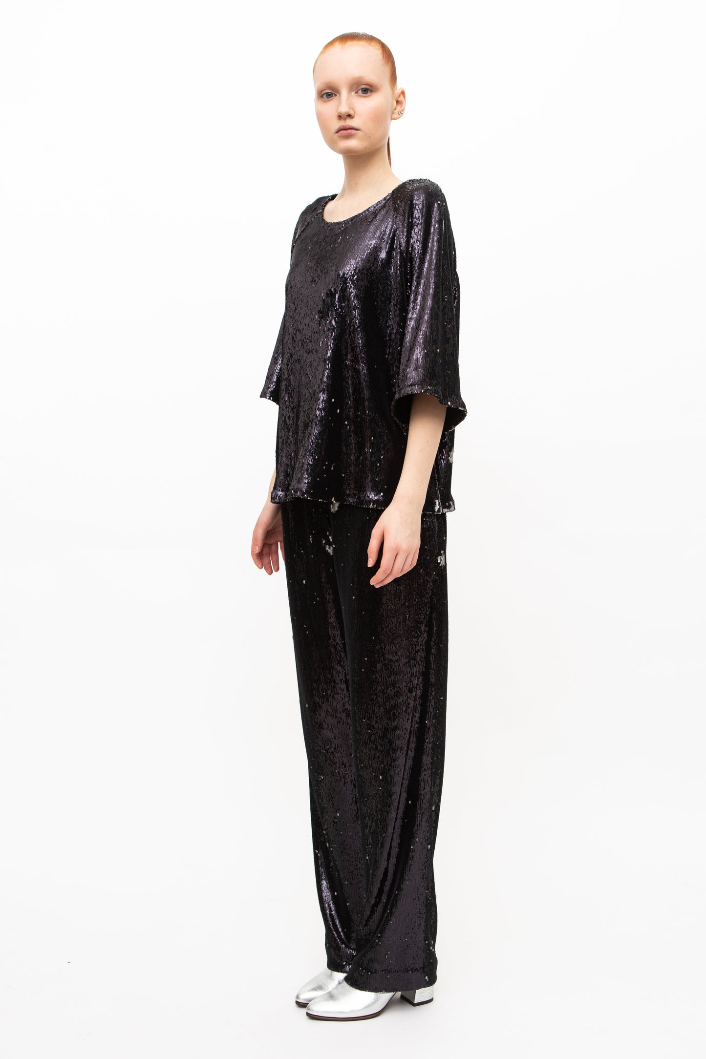 Shirt Sequins Black