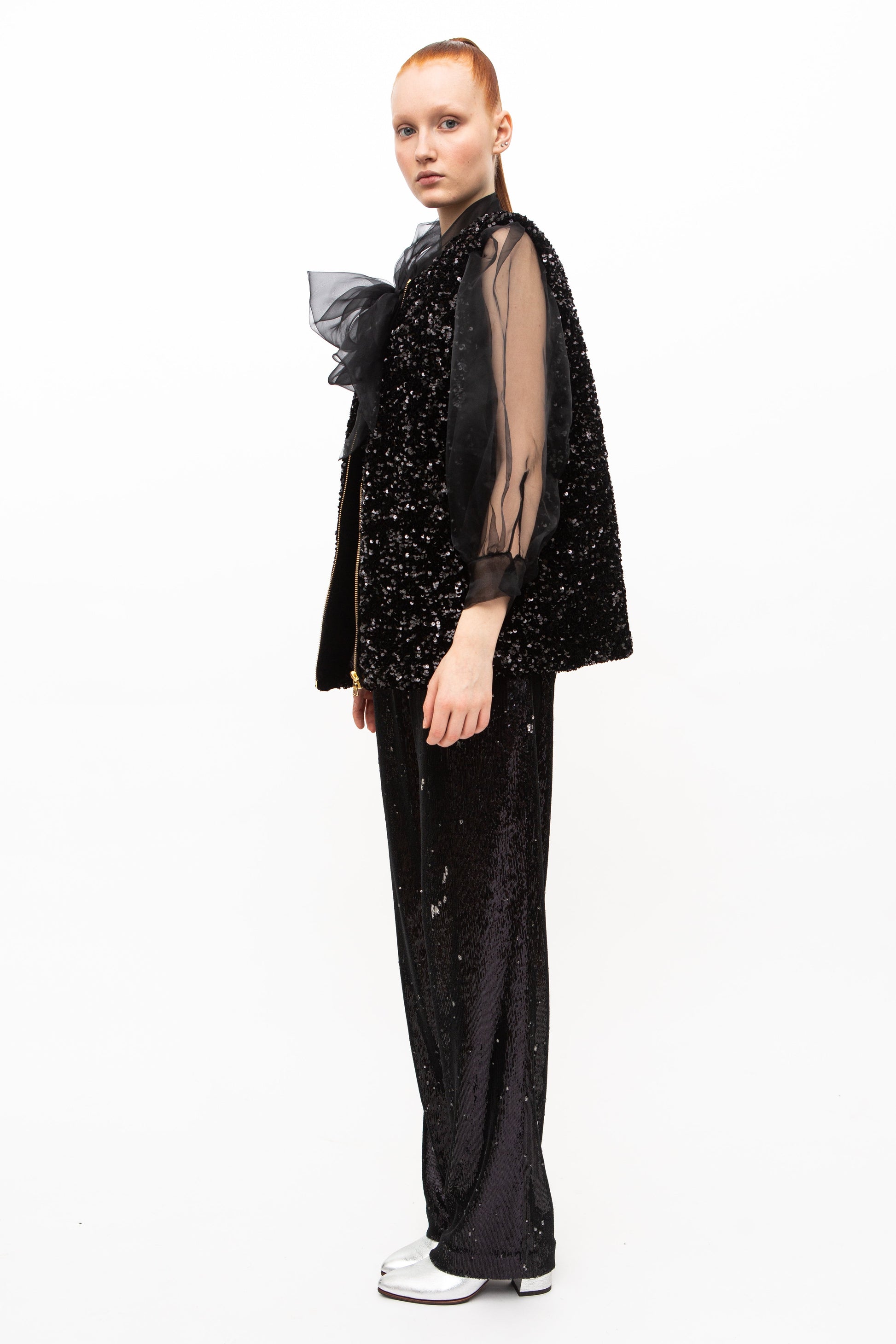 Vest Sequins Black