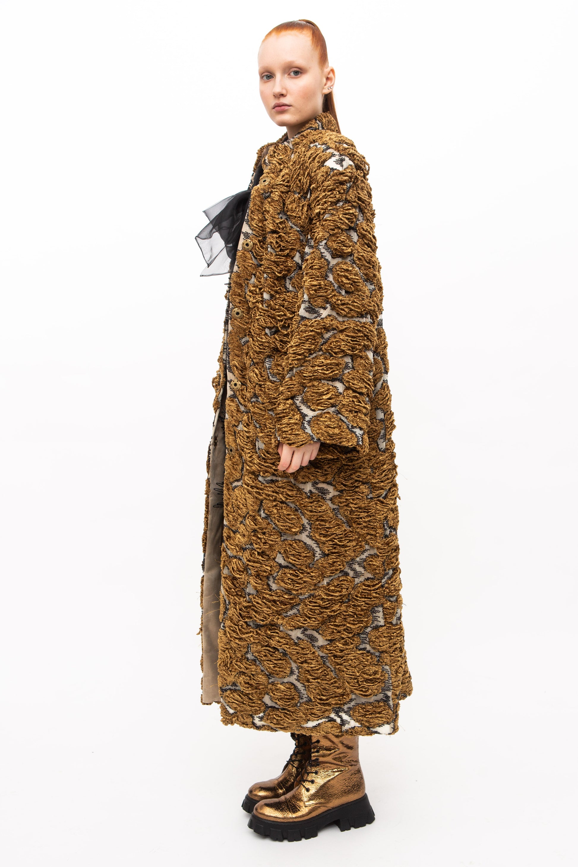 Coat Embroidery Brown