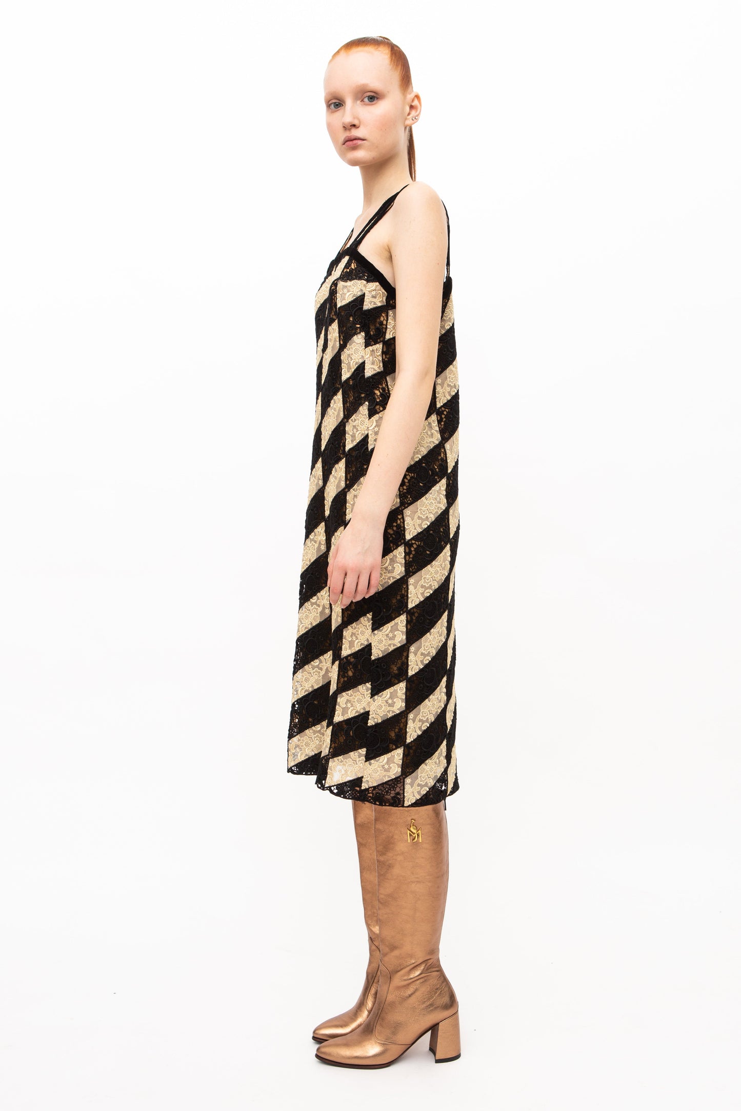 Dress Embroidery Two Toned Unique