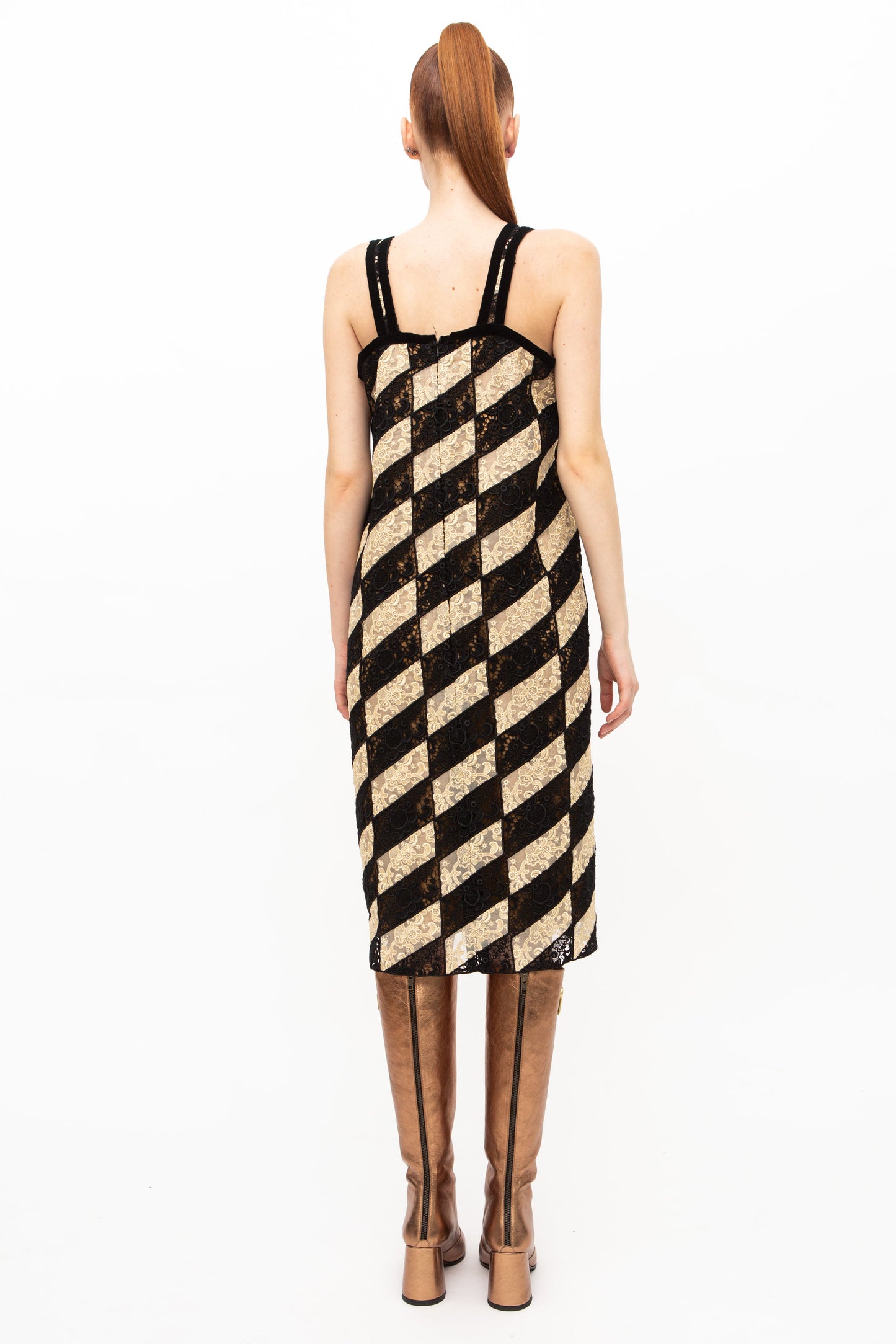 Dress Embroidery Two Toned Unique
