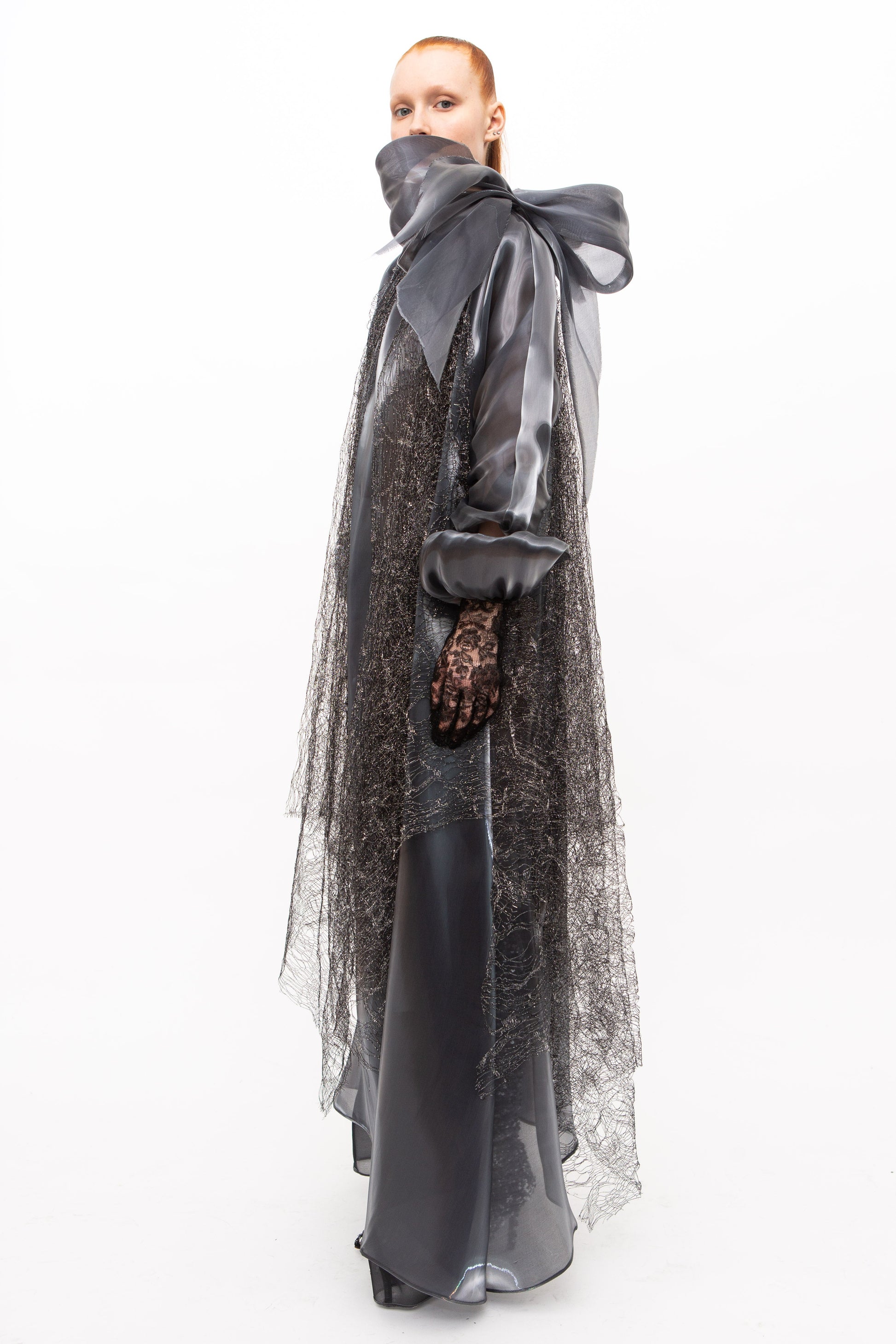 Dress Metallic Grey Fashion Show St. Moritz