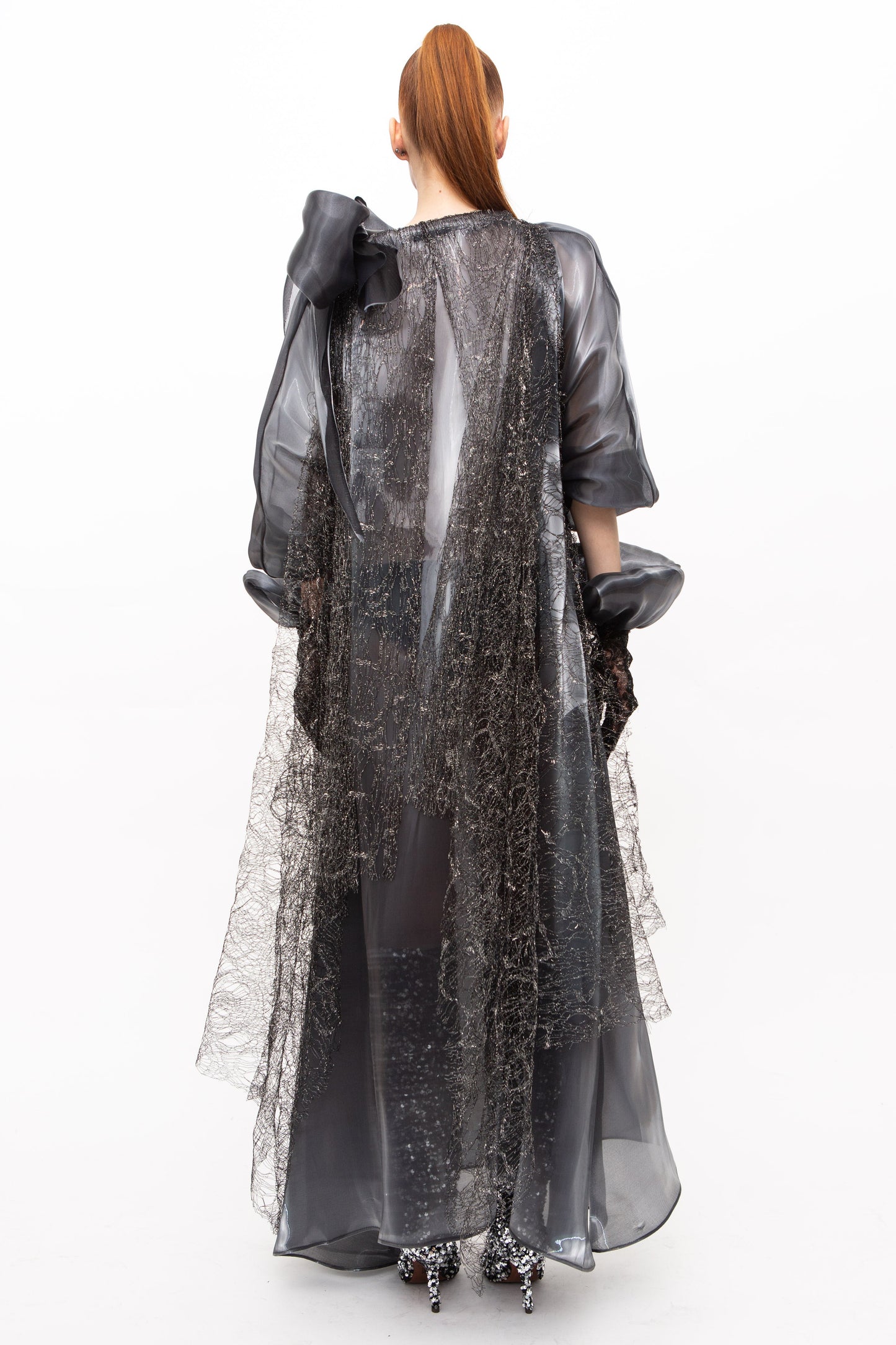 Dress Metallic Grey Fashion Show St. Moritz