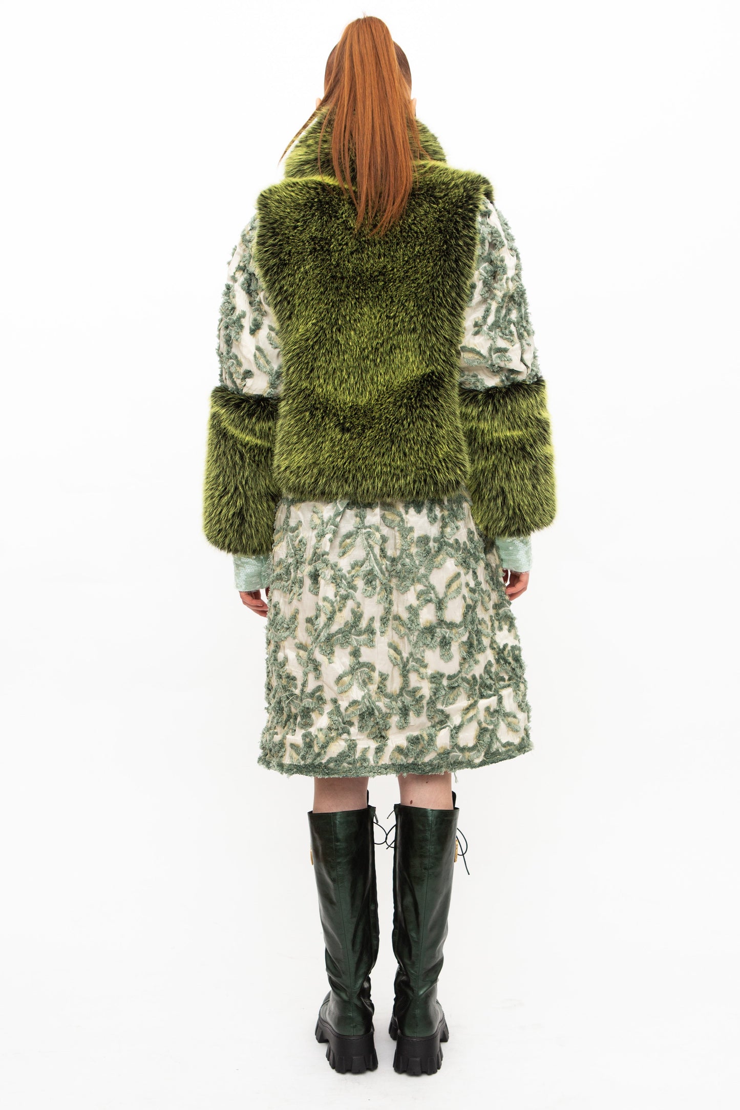 Skirt Embroidery Green Unique