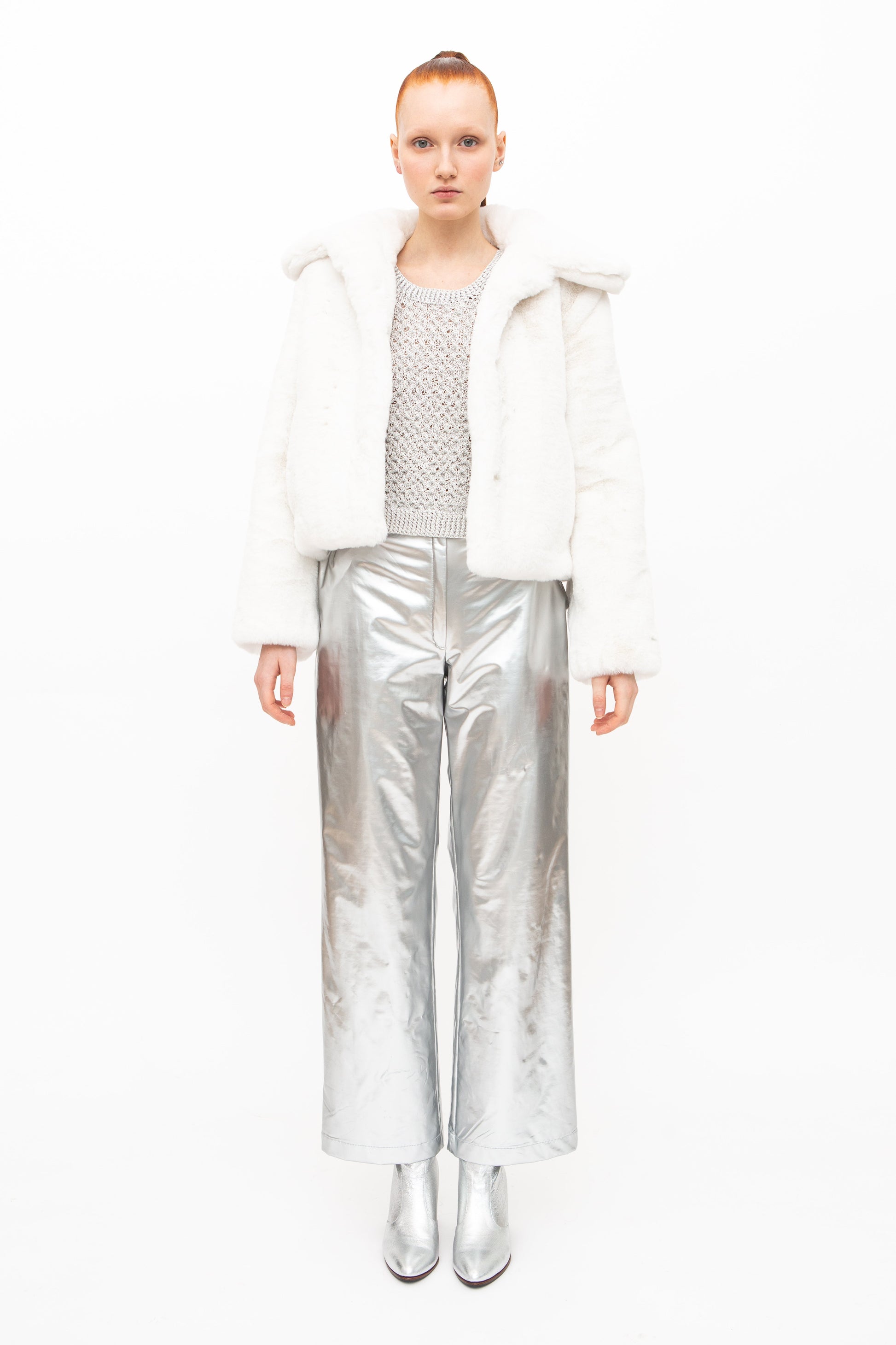 Jacket Fake Fur White