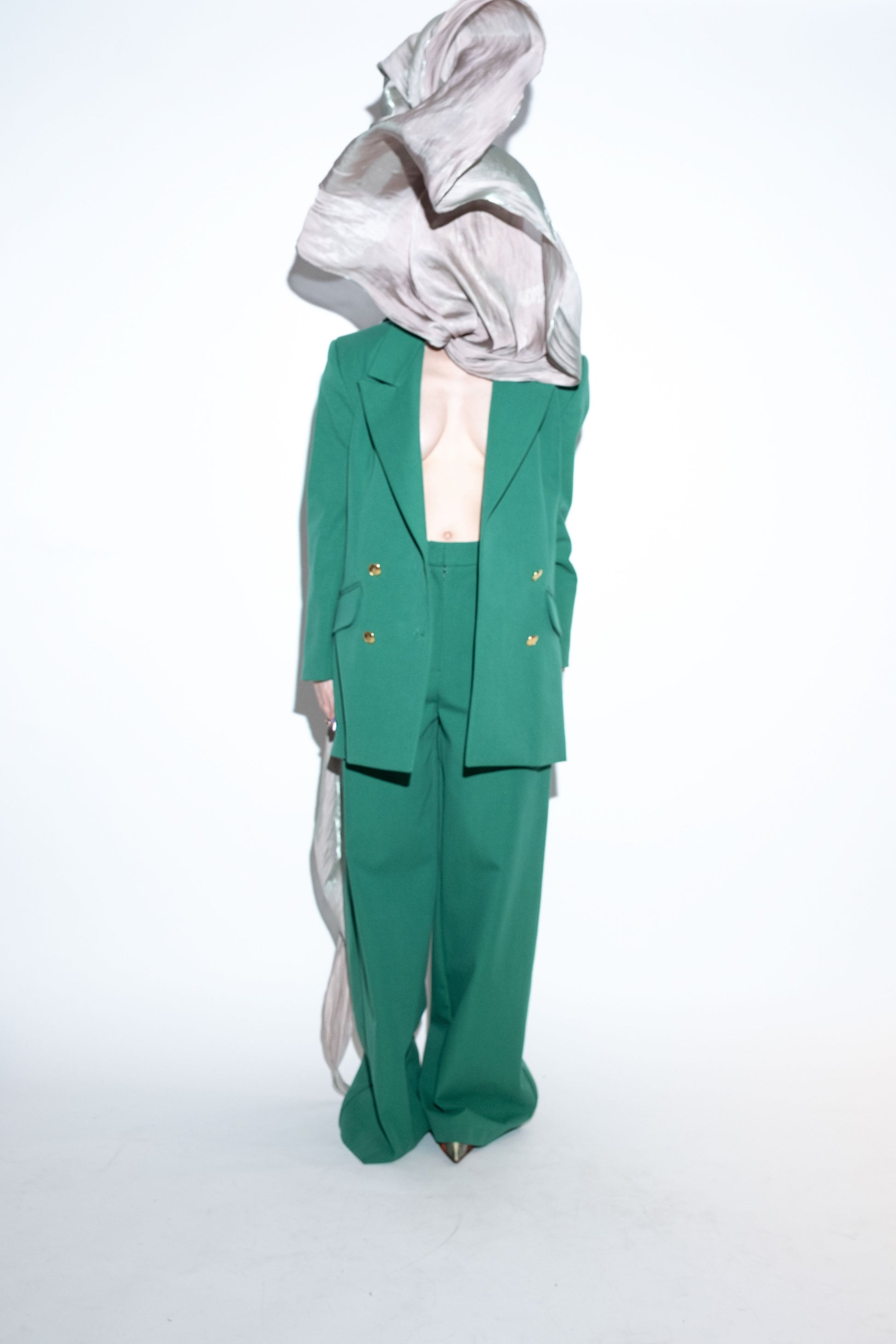 Green Suit Wide Fit