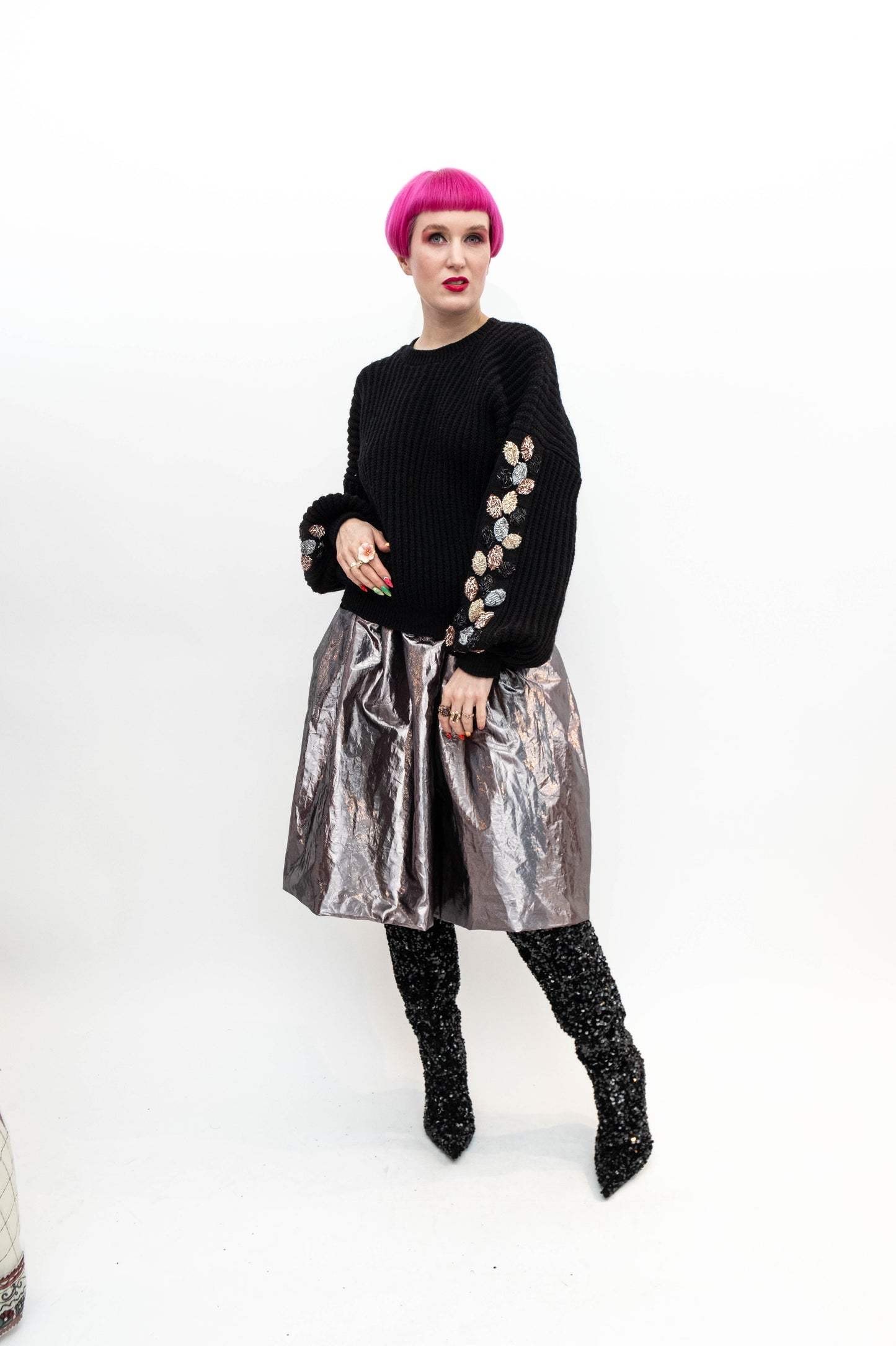 Handmade Pullover Black