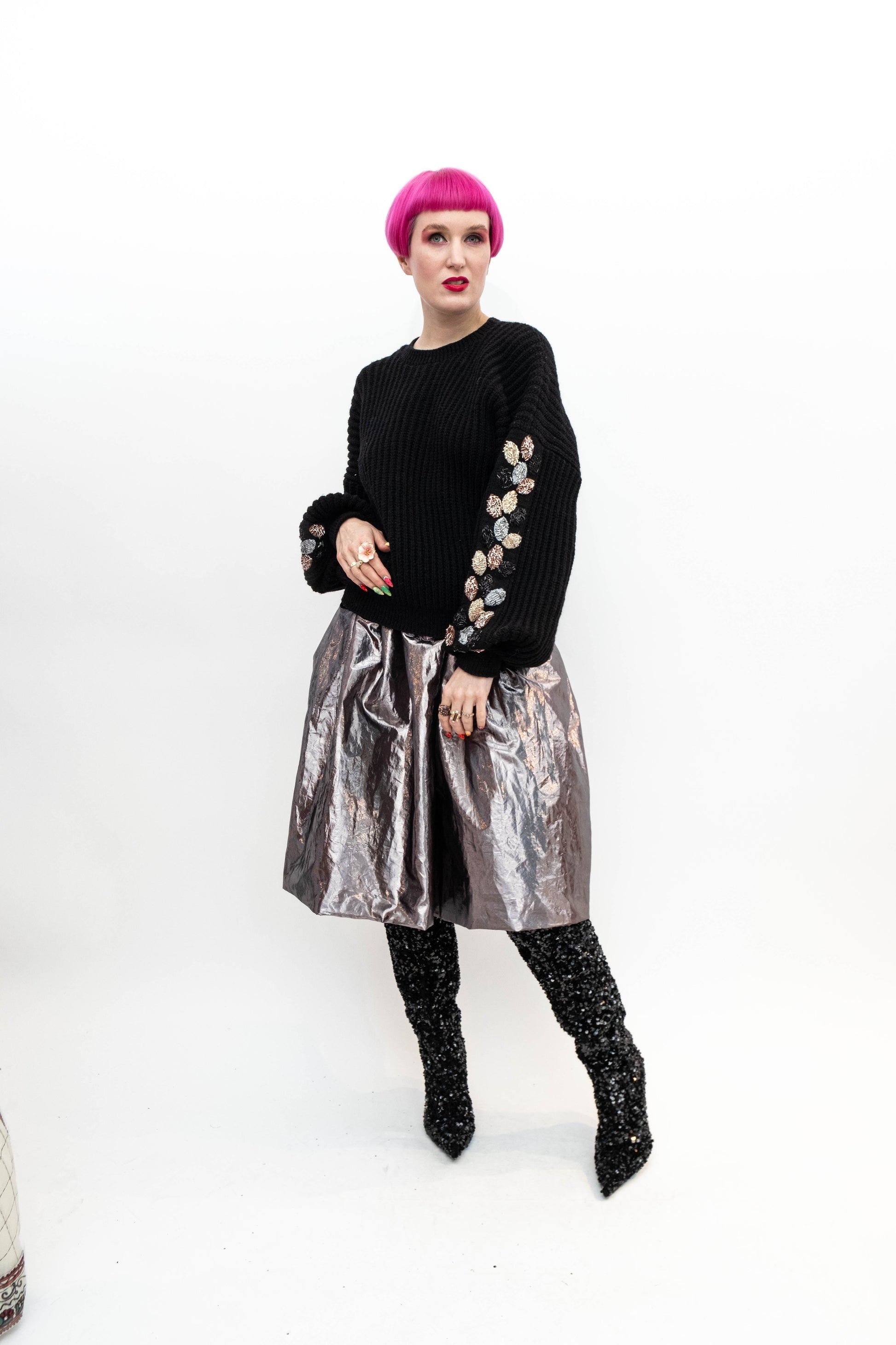 Handmade Pullover Black