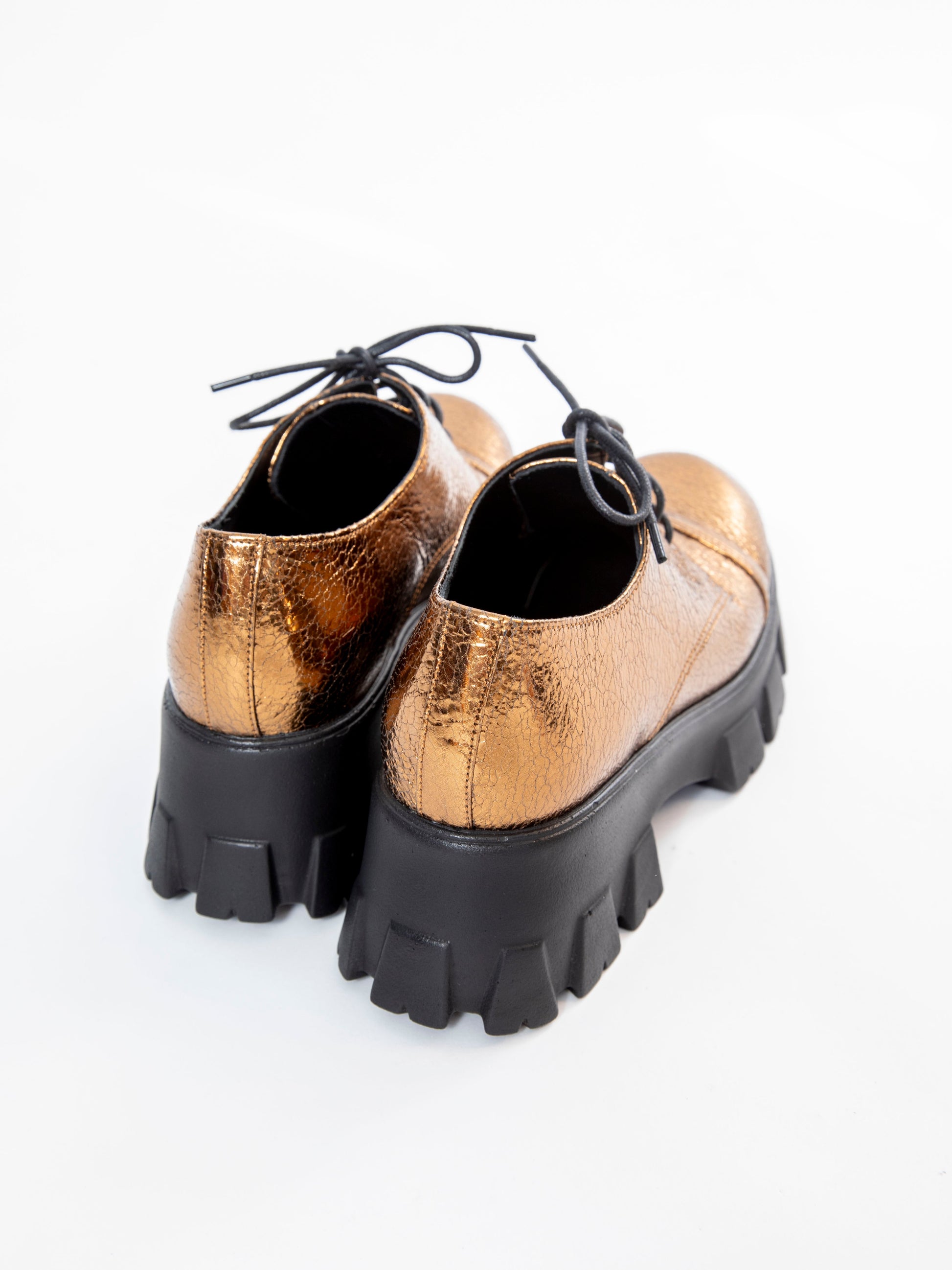 Handmade Derby Metallic Gold