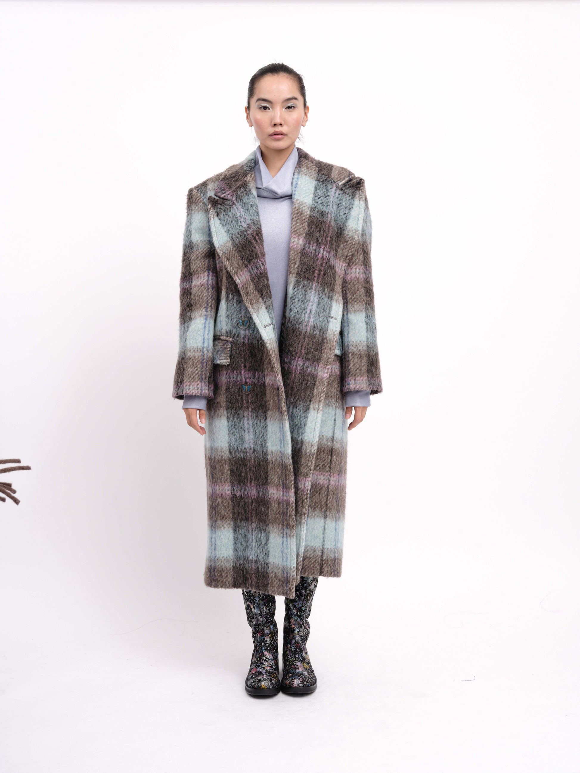 Coat Brown Check