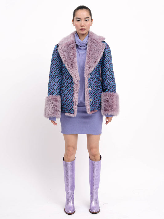 Jacket Blue Fake Fur