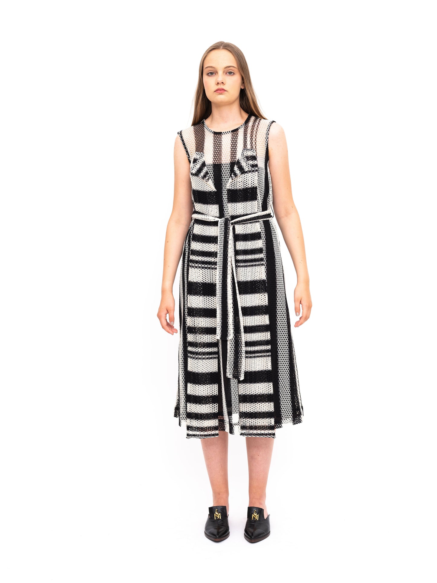 Dress Black White