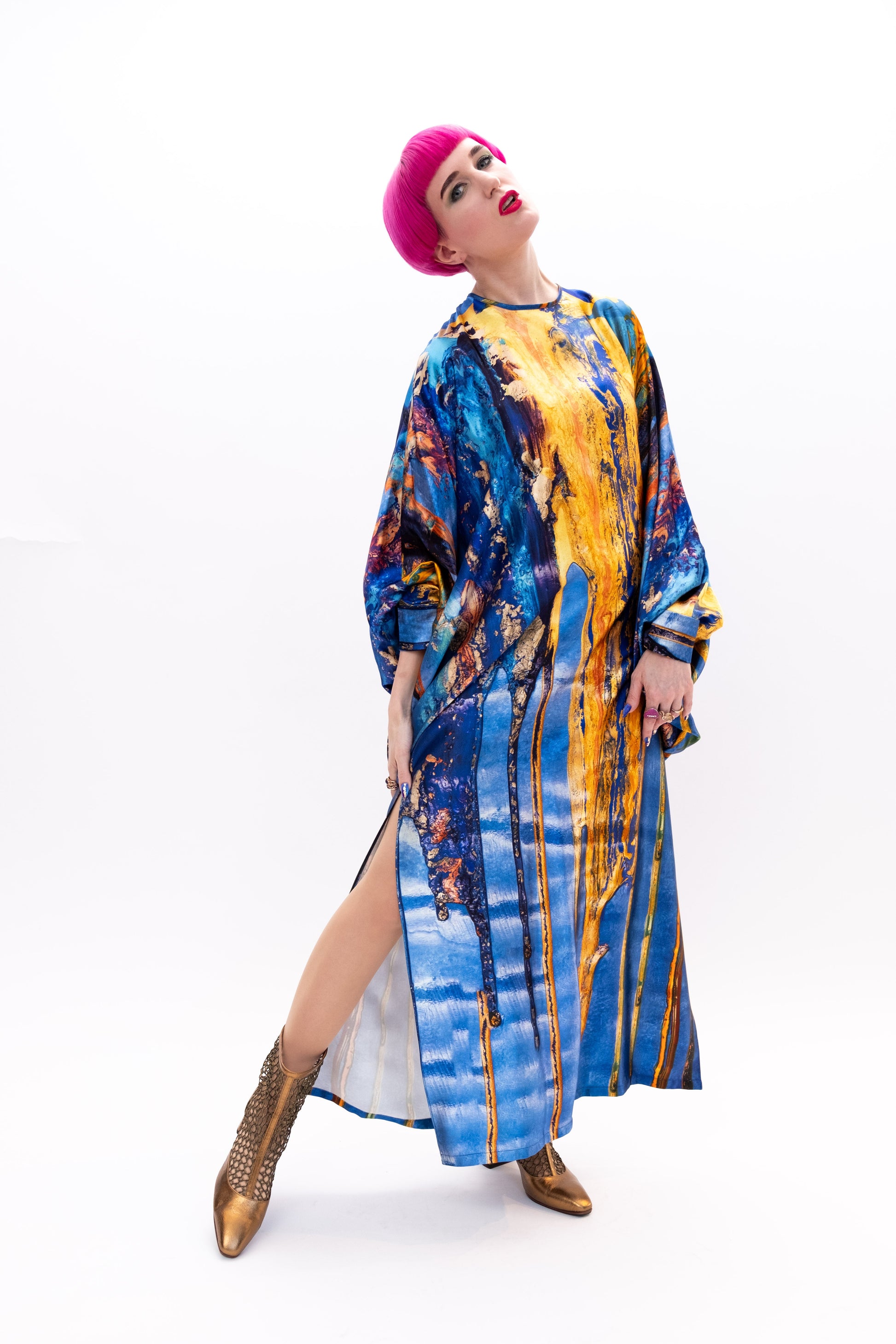 Dress Silk Ethereal Embrace Runway Paris