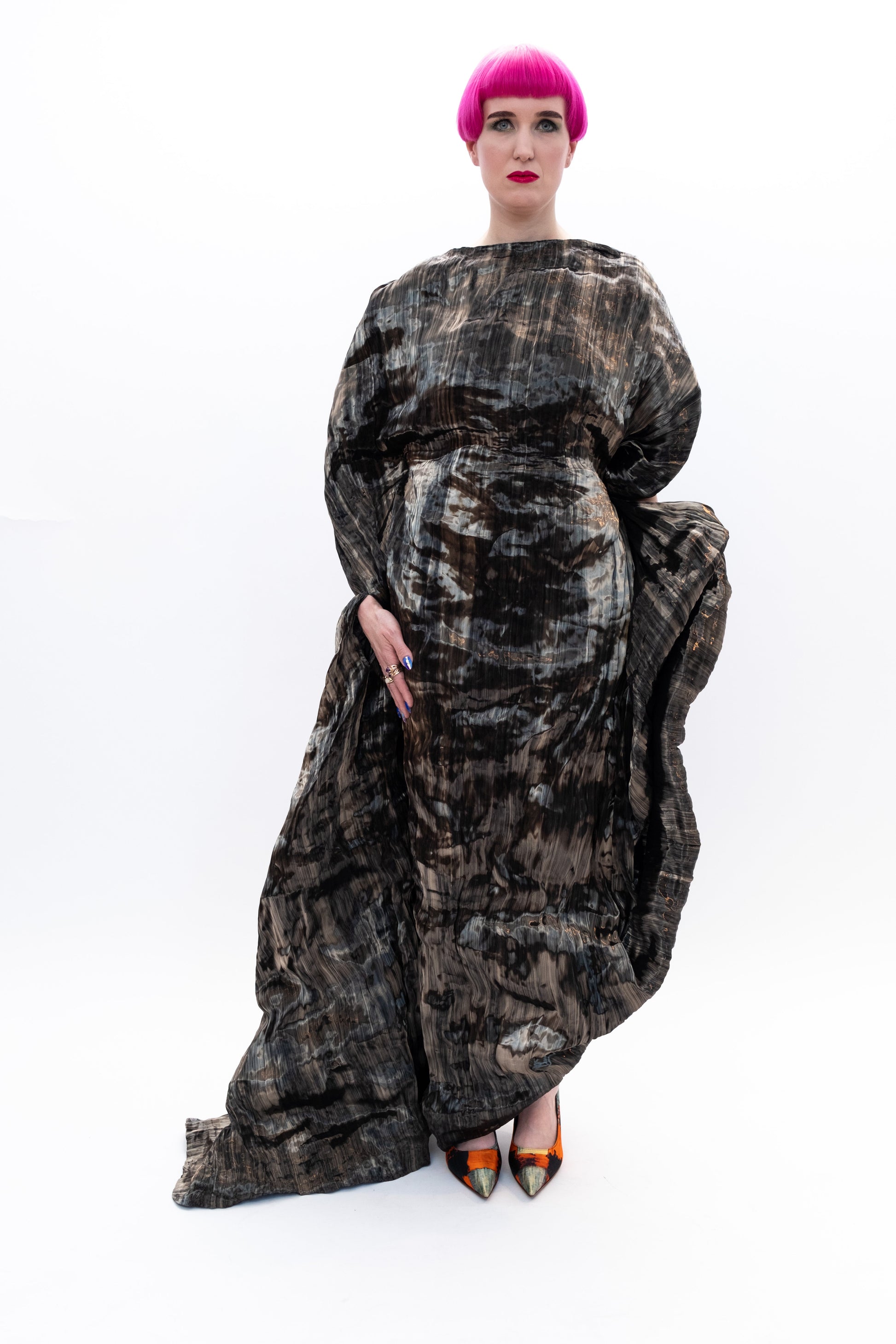 Dress Silk Black Runway Paris